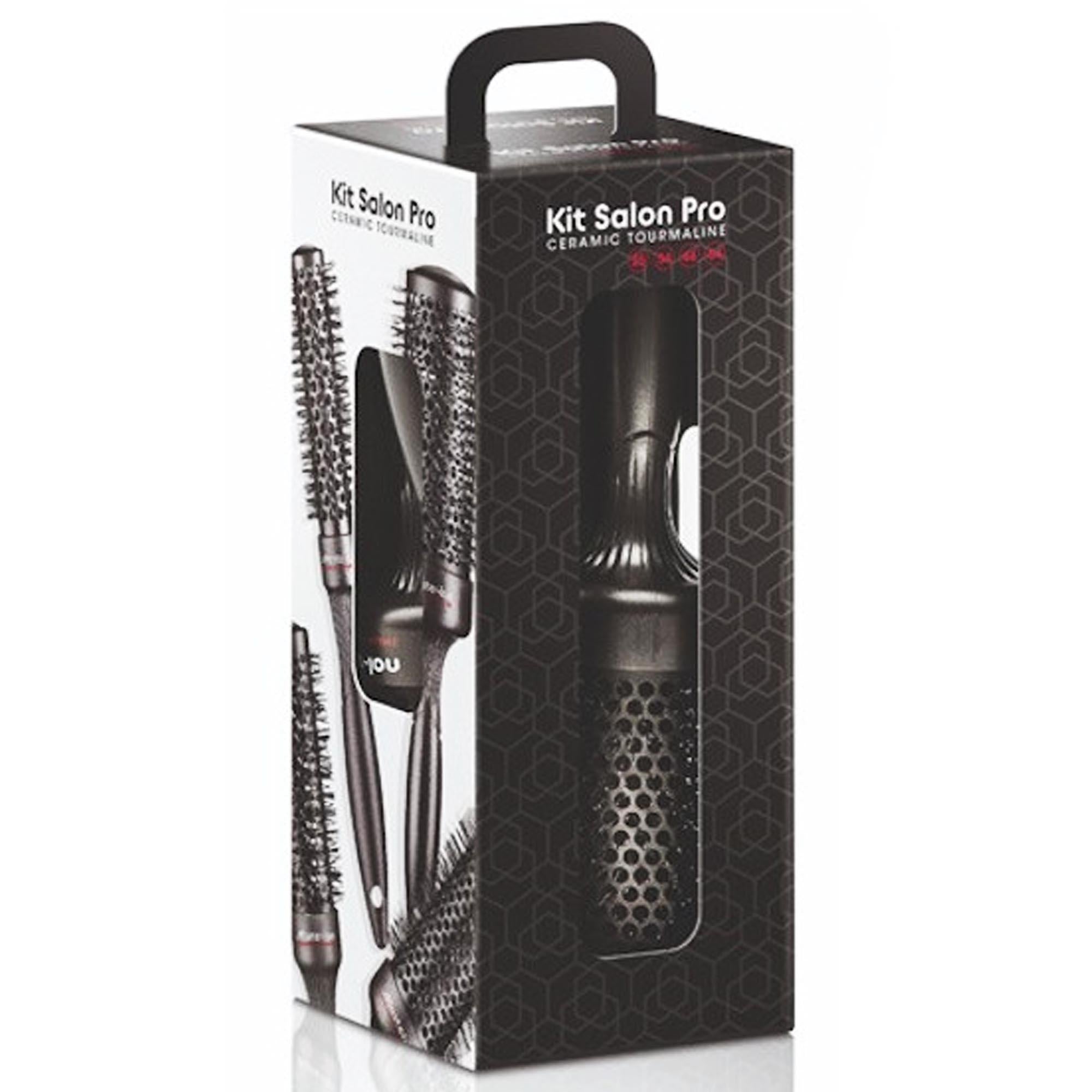 Kit Salon Pro Spazzole Ceramic Tourmaline - 4pz