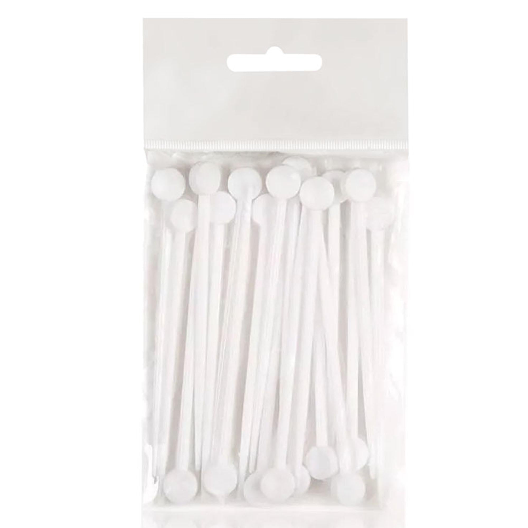 Spilloni per Bigodini 50pz - Bianco