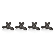 Clip Ferma Capelli in Plastica 4pz - Nero