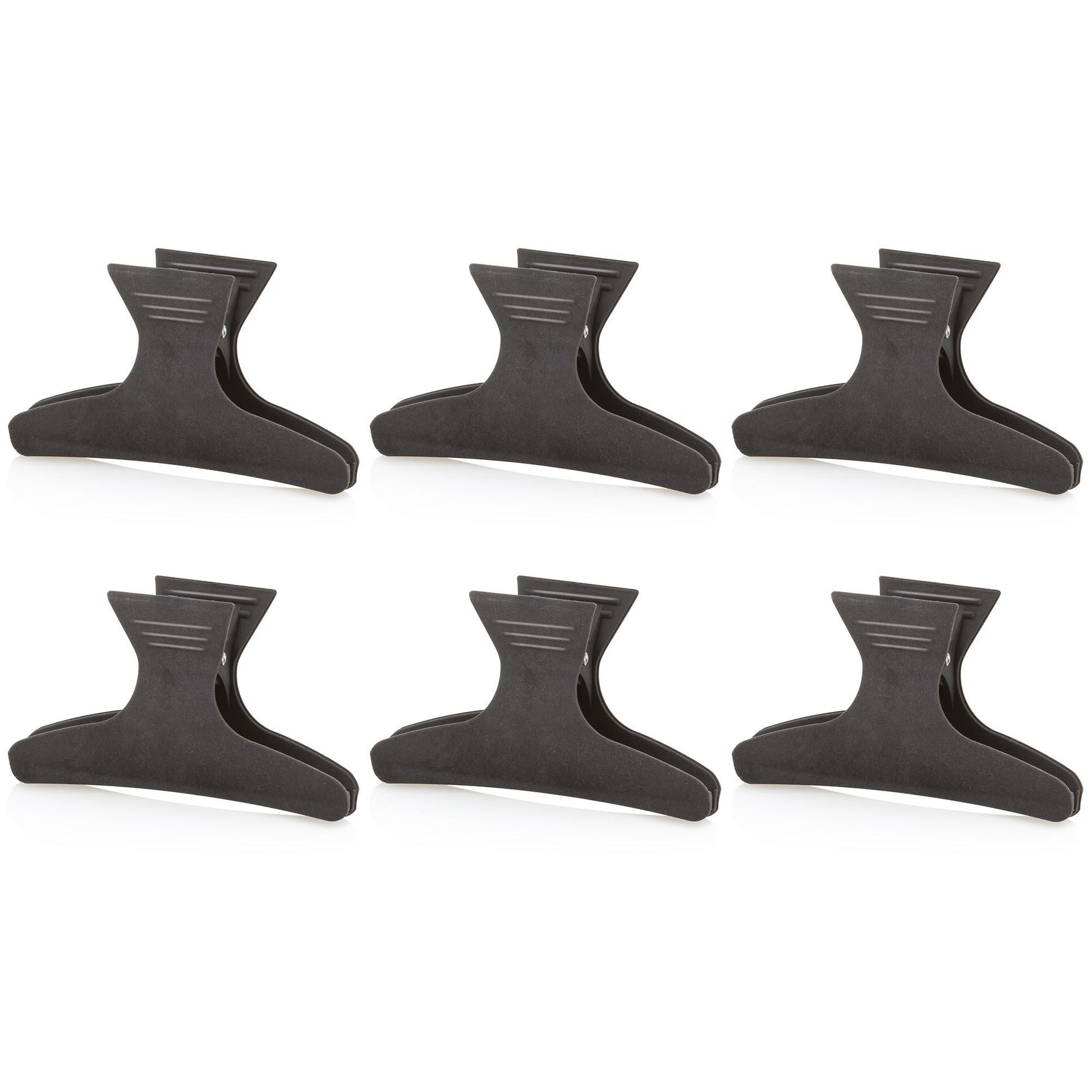 Clip Ferma Capelli in Carbonio da 8cm - 6pz