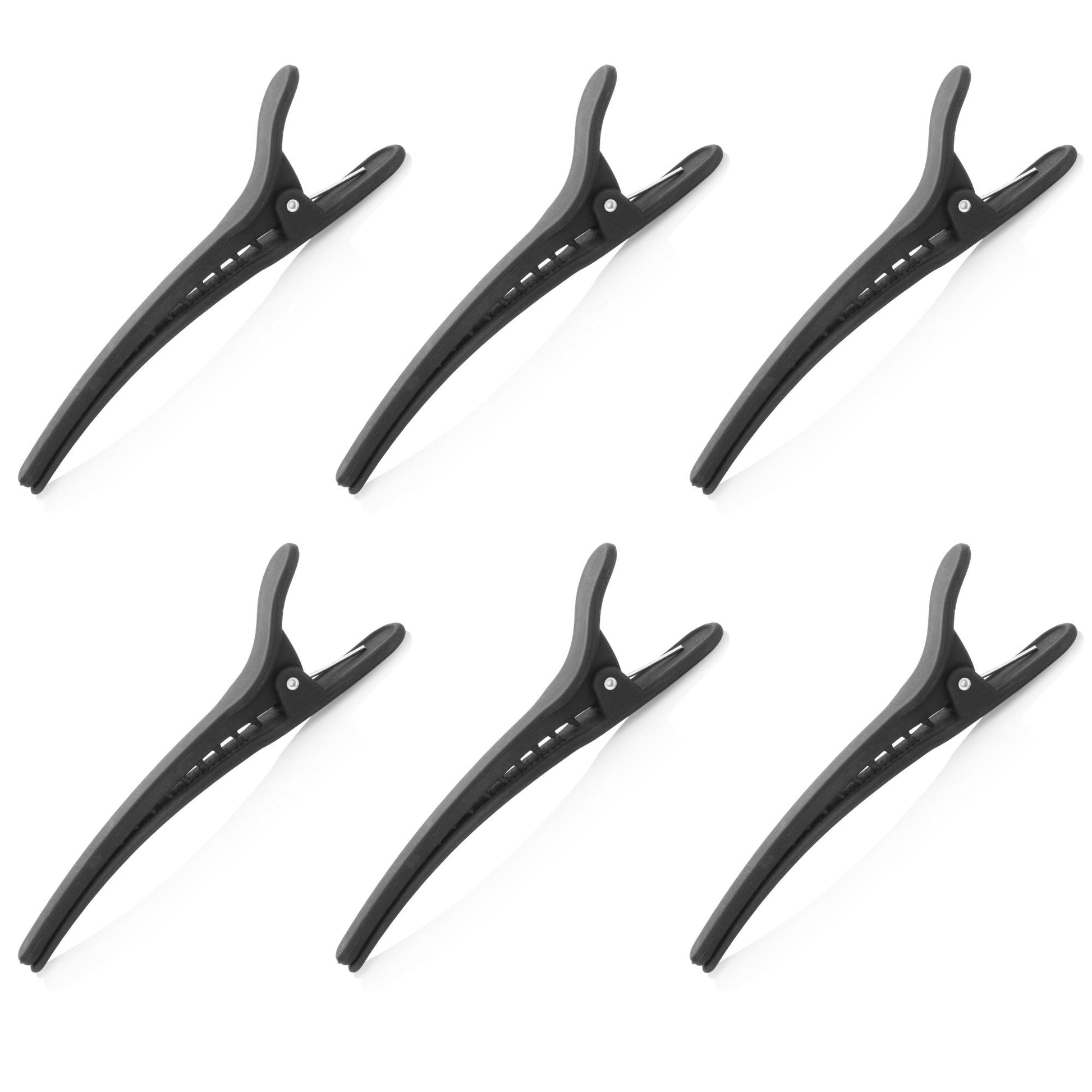 Clip Ferma Capelli in Carbonio da 11.5cm - 6pz