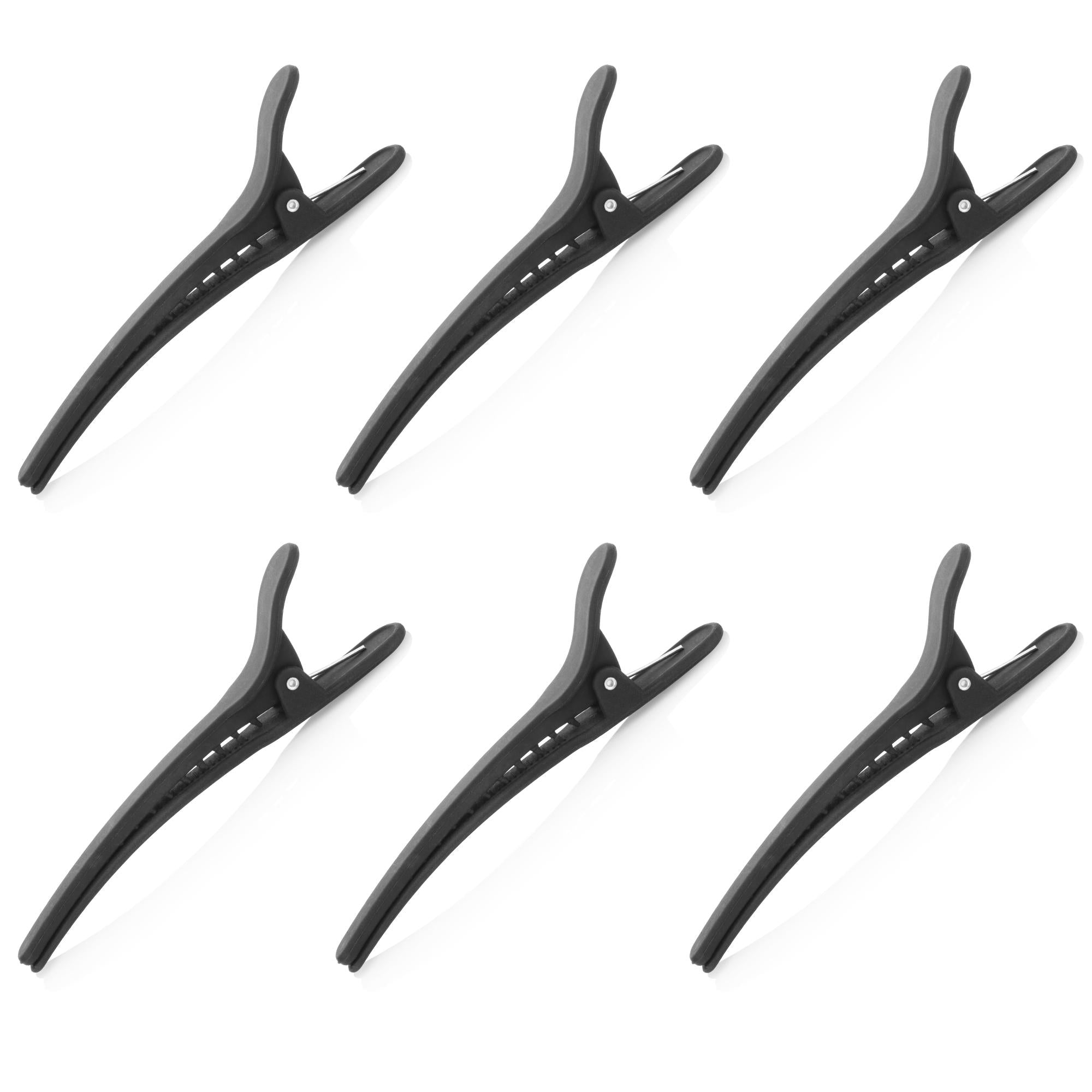 Clip Ferma Capelli in Carbonio da 11.5cm - 6pz