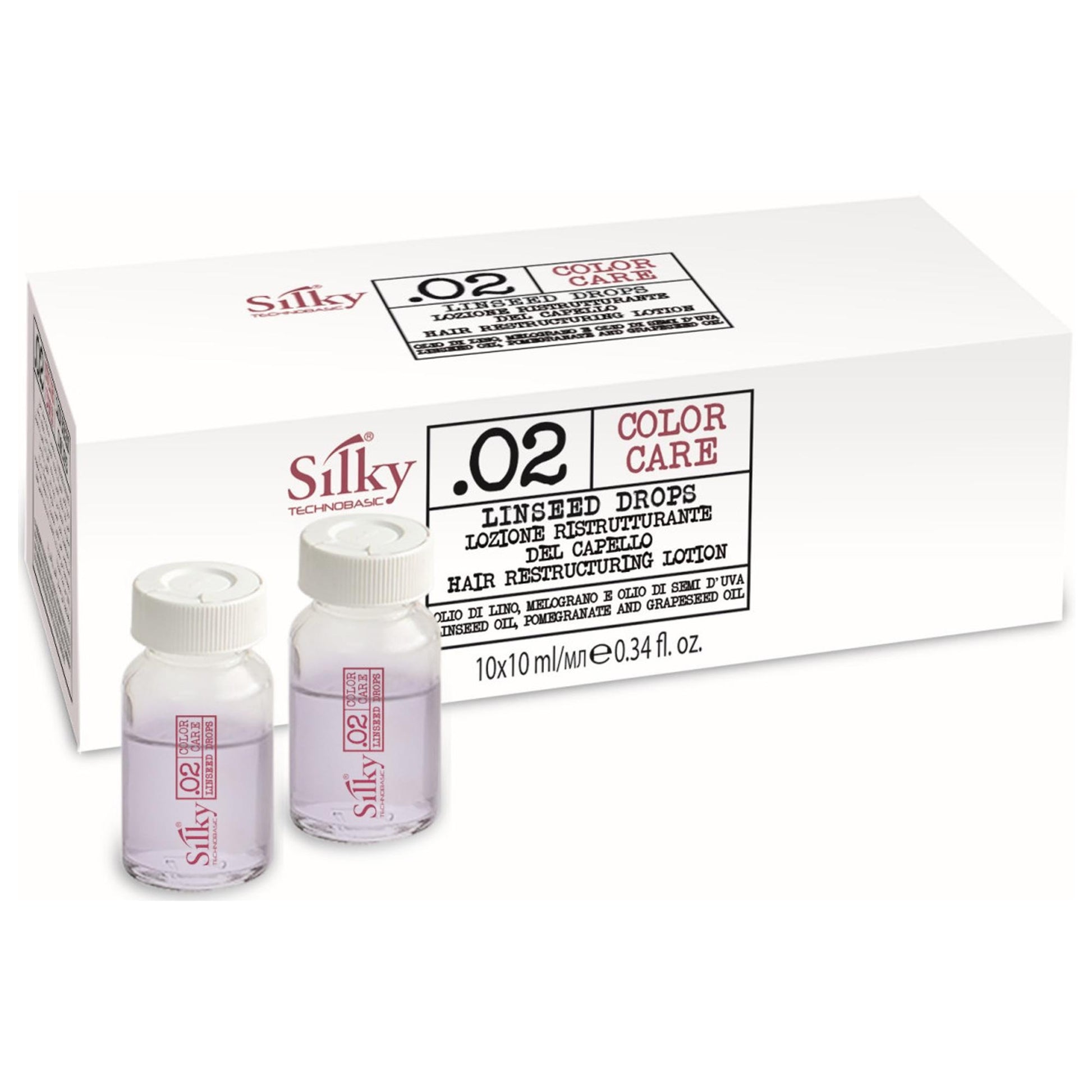 Silky Color Care Linseed Drops Lozione Ristrutturante - 10x10ml
