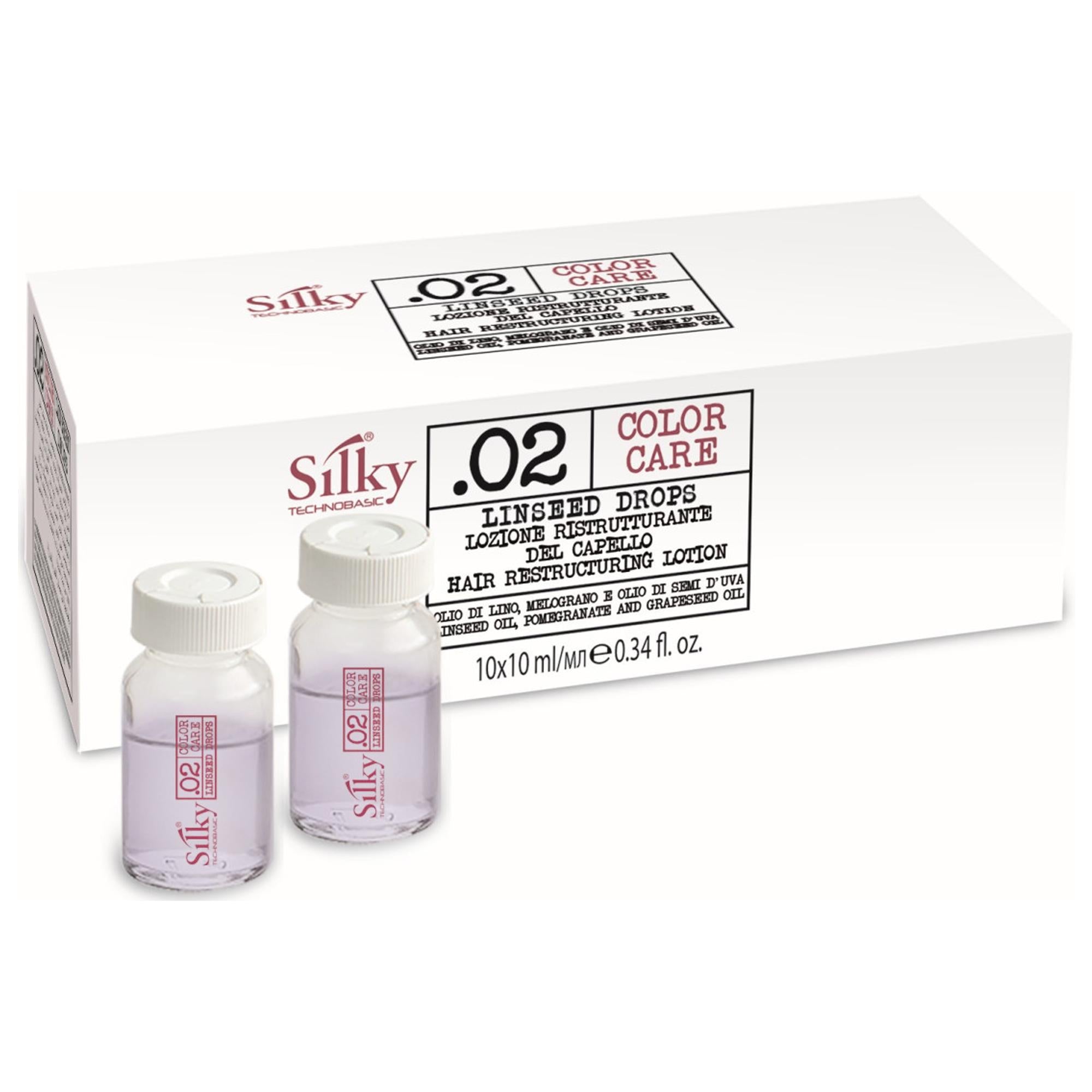 Silky Color Care Linseed Drops Lozione Ristrutturante - 10x10ml
