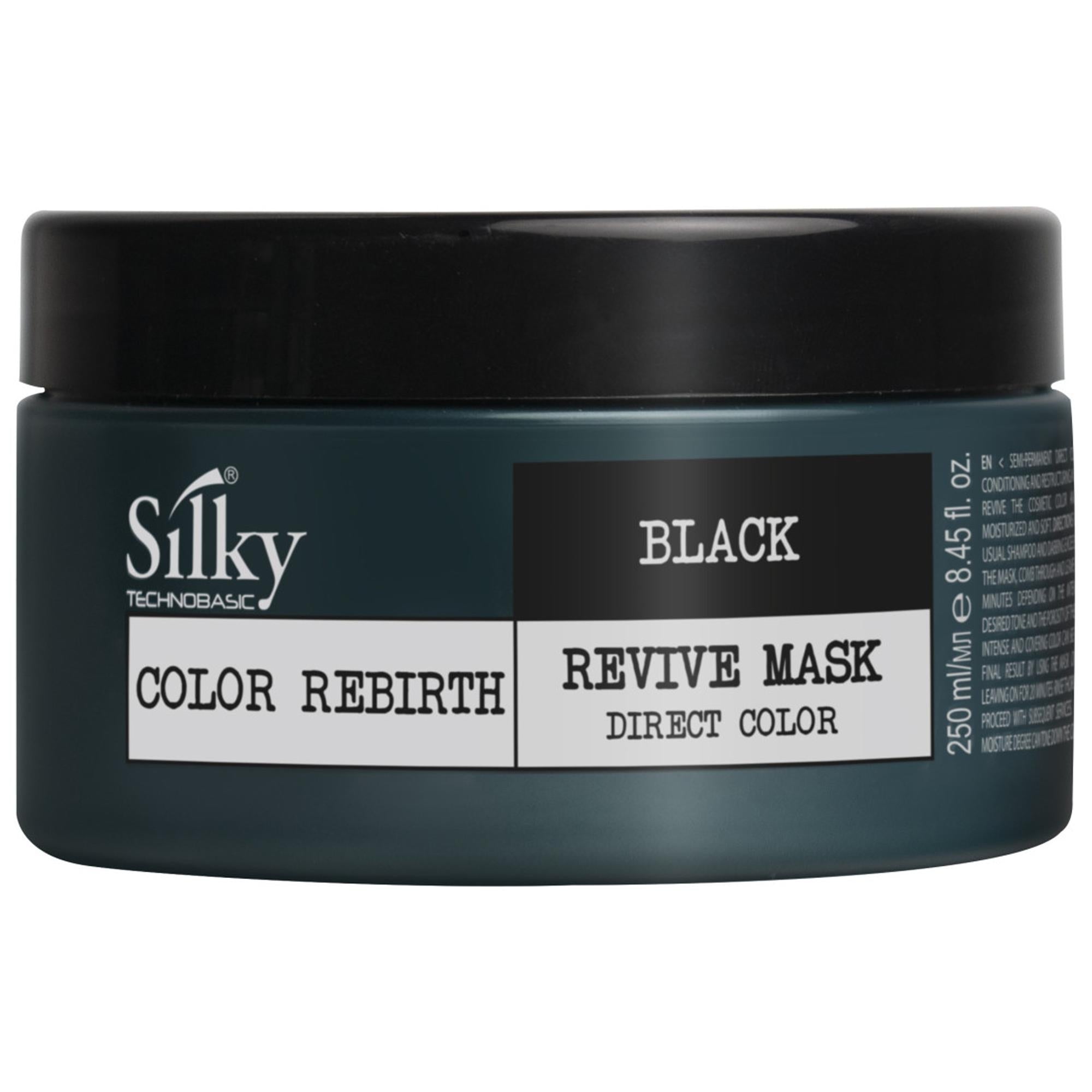 Silky Color Rebirth Maschera Colorante Semi Permanente 250ml - Nero