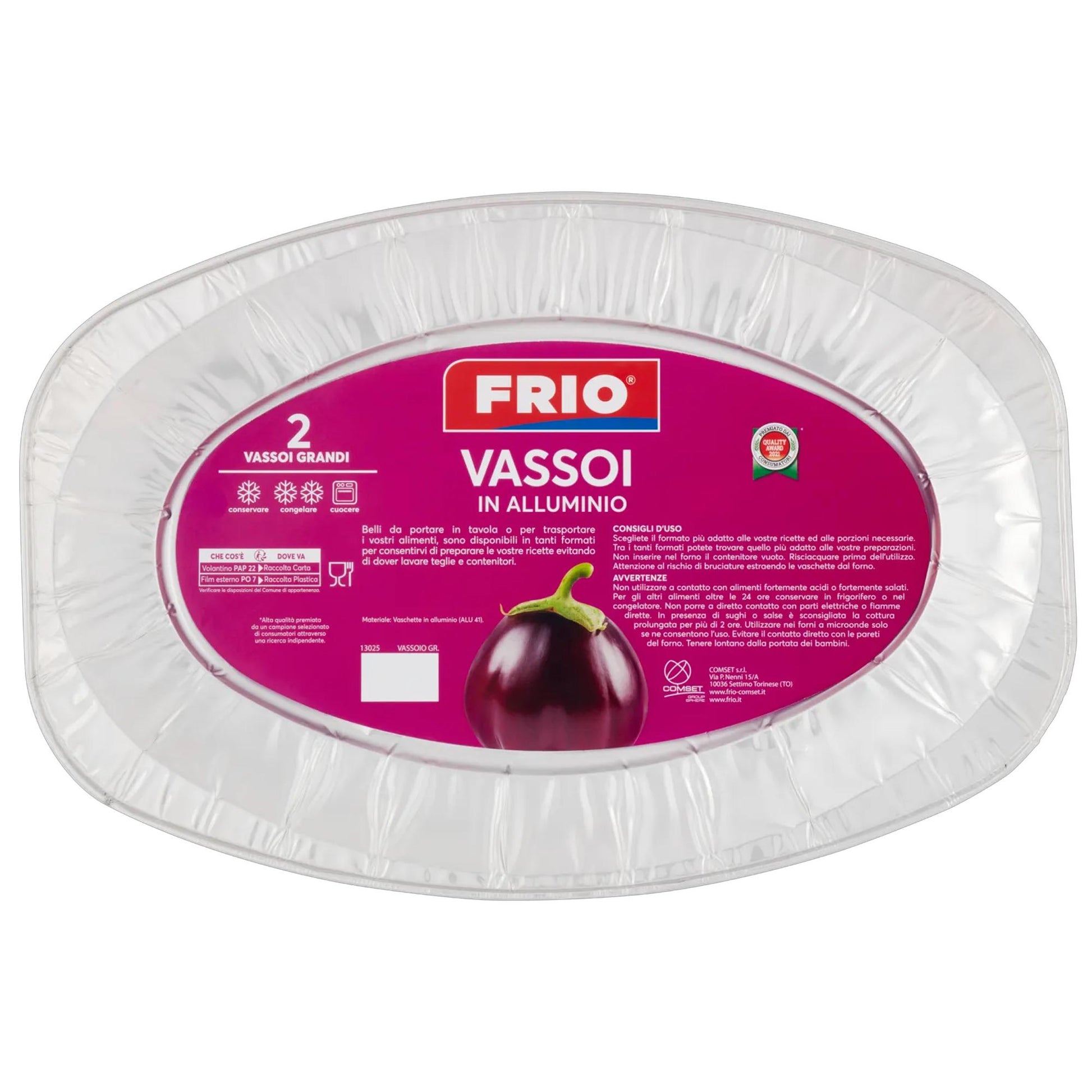 Frio Vassoio in Alluminio 2pz - Grande
