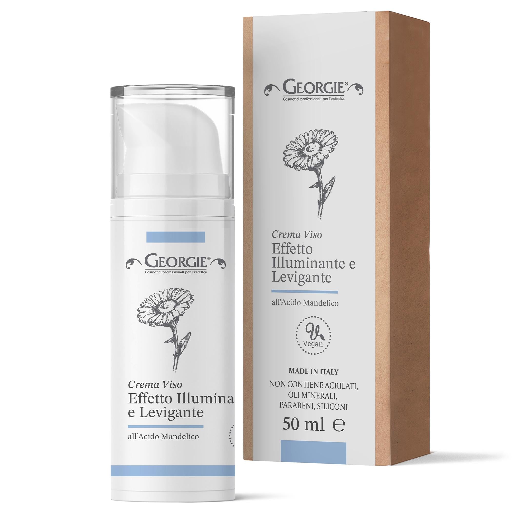 Georgie Crema Viso Effetto Illuminante con Acido Mandelico - 50ml