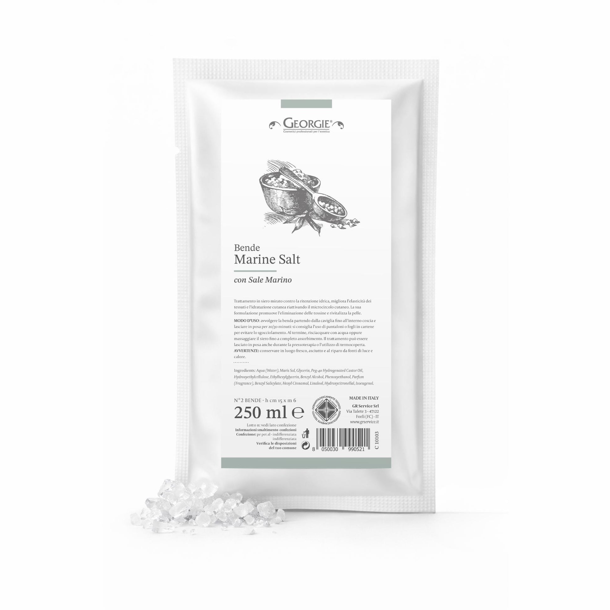 Georgie Bendaggio Marin Salt Trattamento Sale Marino - 2 Bende in 250ml