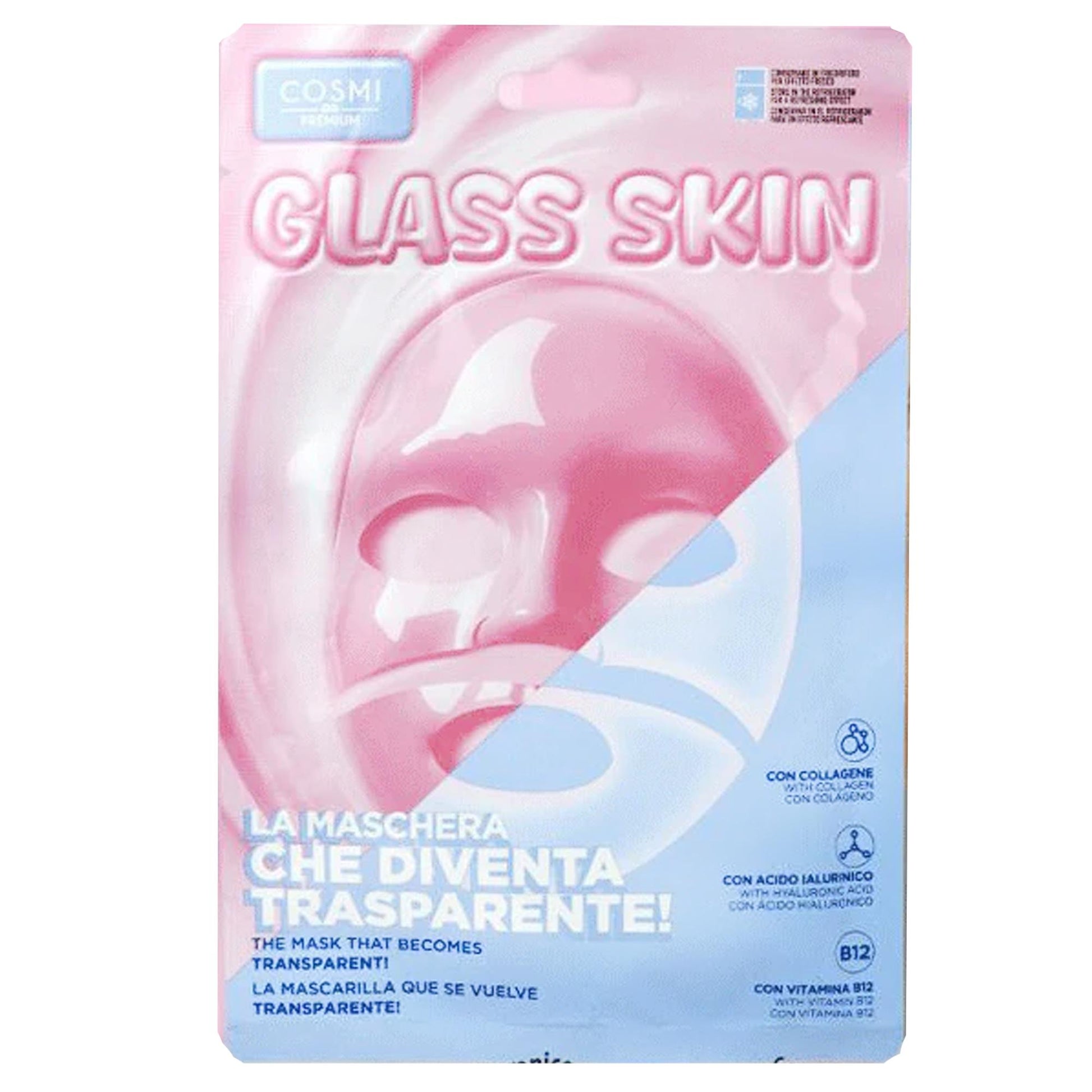 Cosmi Maschera Viso Glass Skin - Acido Ialuronico