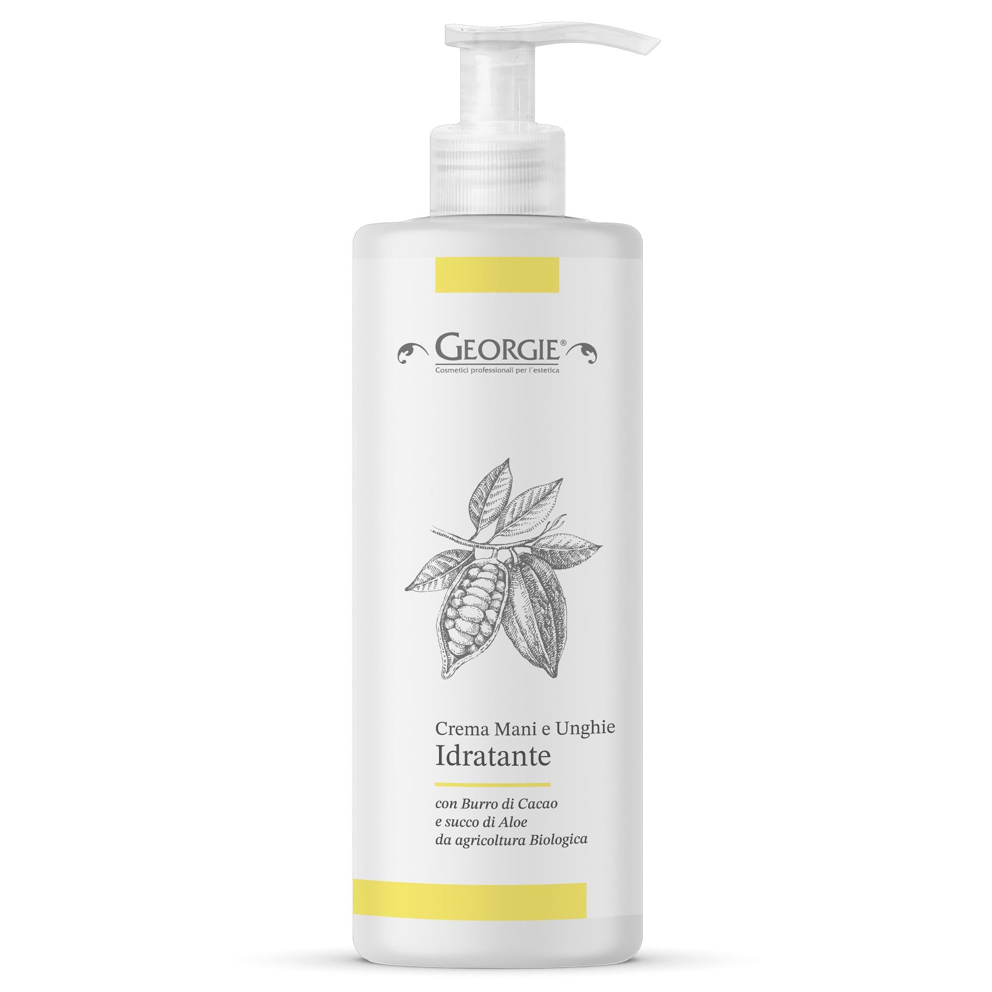 Georgie Crema Mani e Unghie Idratante con Burro di Cacao - 500ml