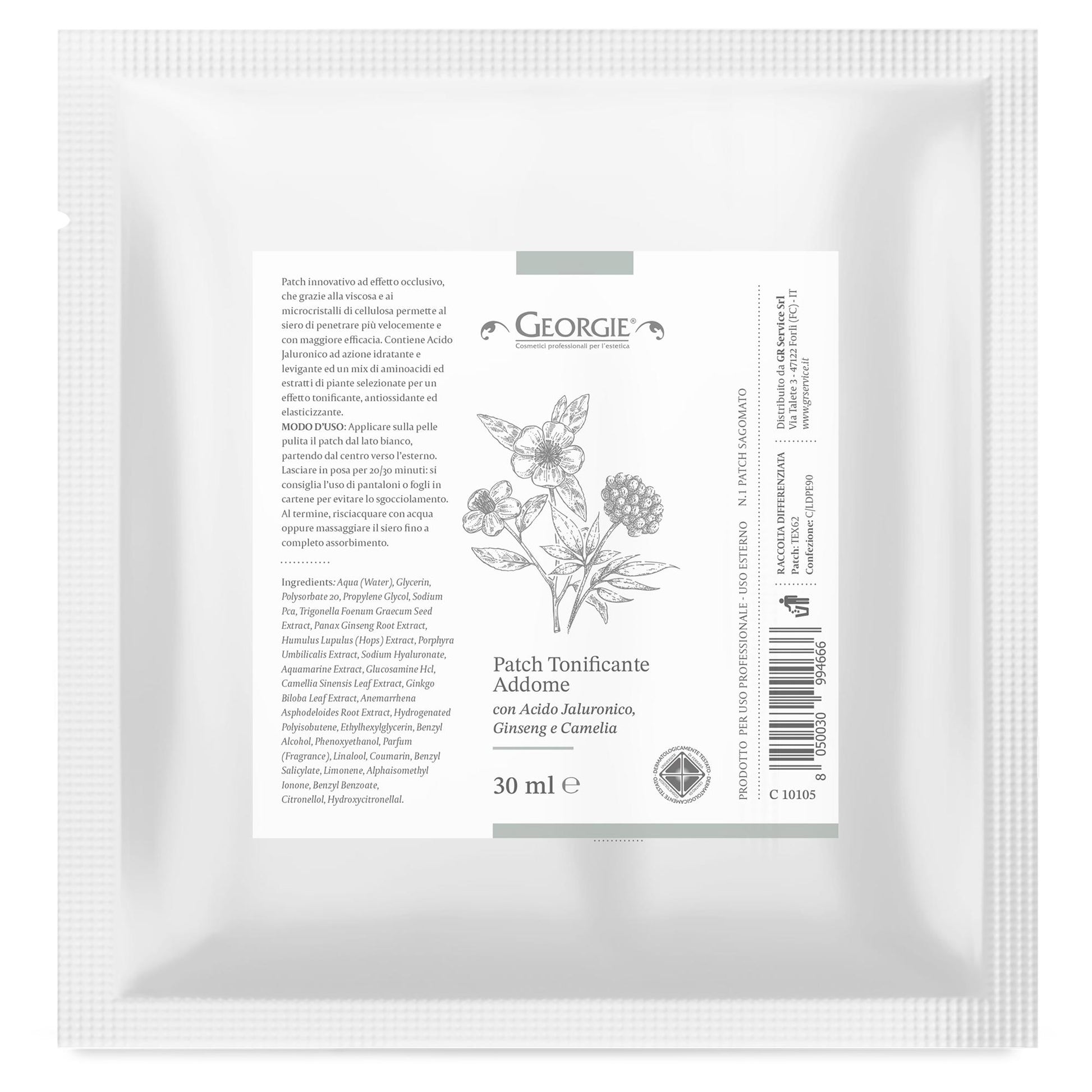 Georgie Patch Tonificante Addome Acido Ialuronico - 30ml