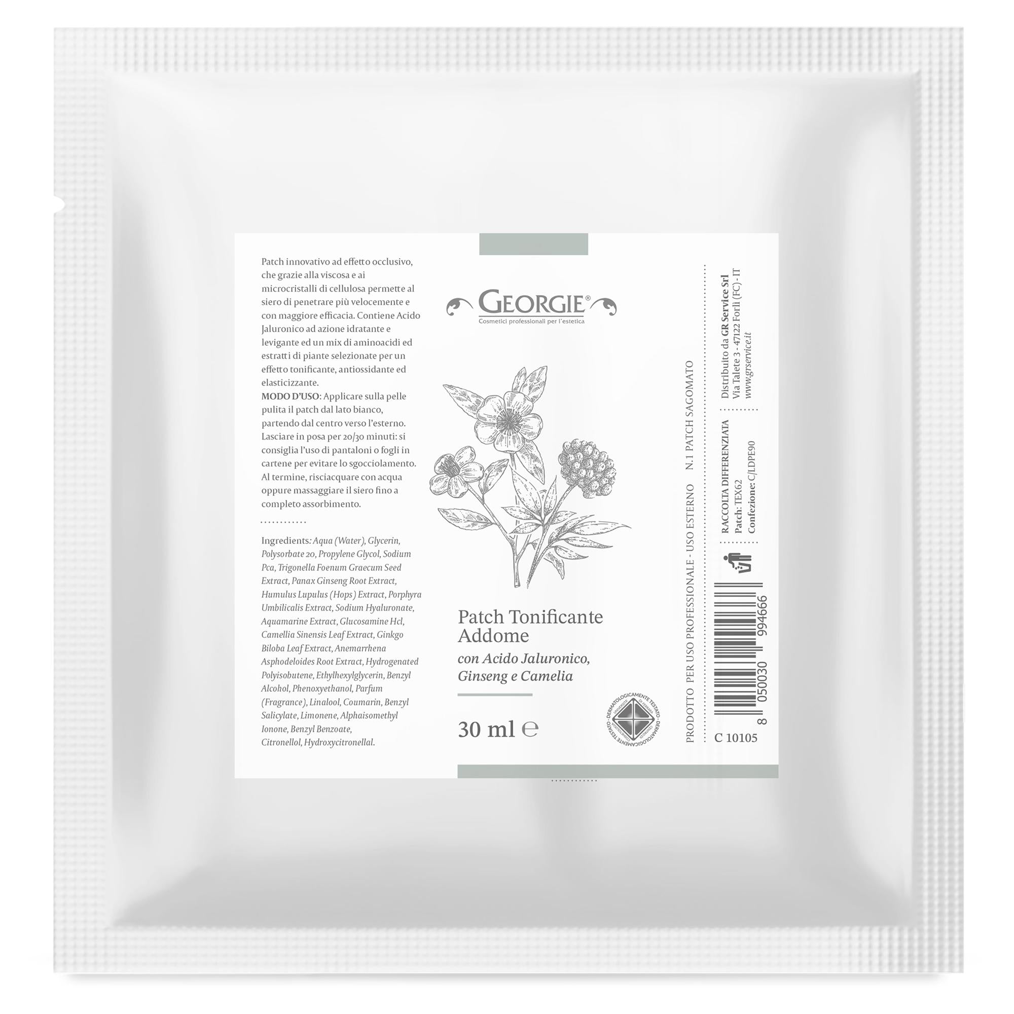 Georgie Patch Tonificante Addome Acido Ialuronico - 30ml