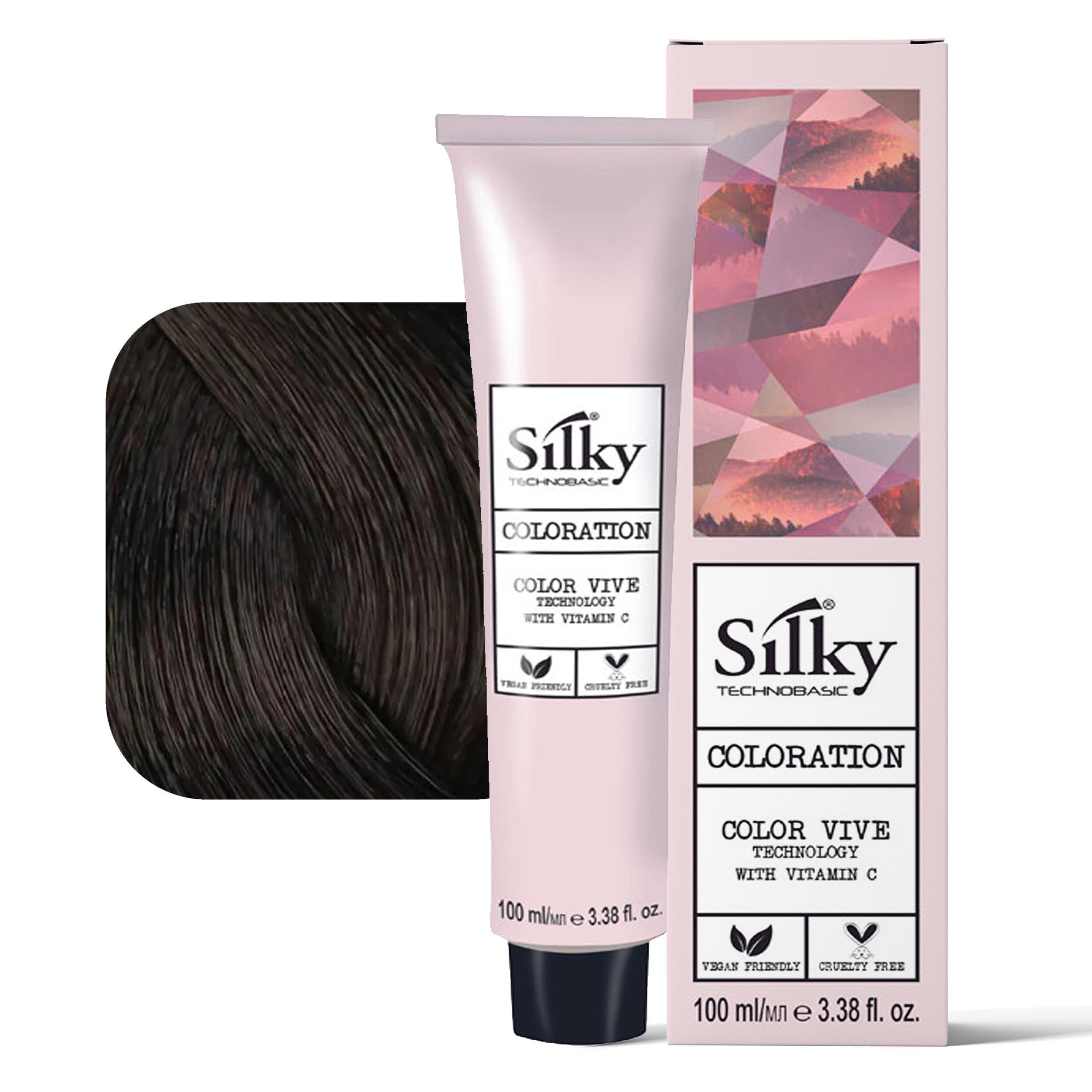 Silky Technobasic Coloration Tintura per Capelli 100ml - 4.7