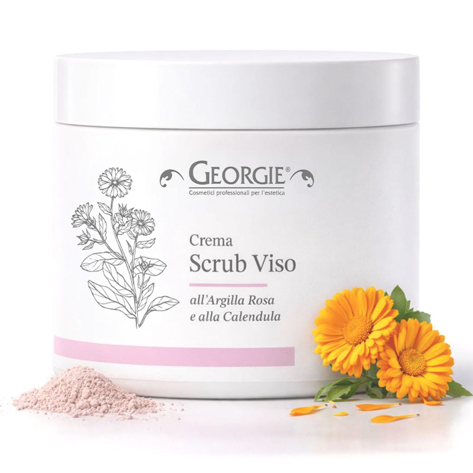 Georgie Crema Scrub Viso con Argilla Rossa e Calendula - 250ml