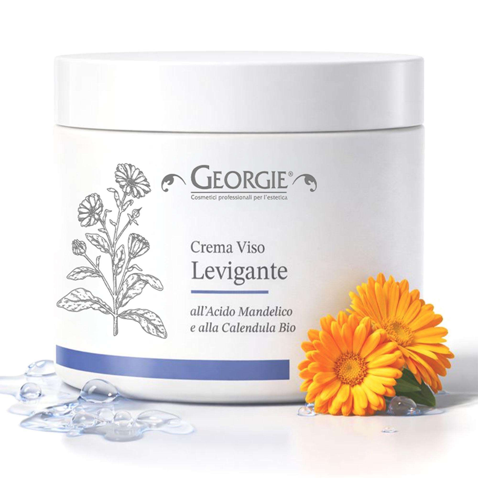 Georgie Crema Viso Levigante con Acido Mandelico e Calendula - 250ml