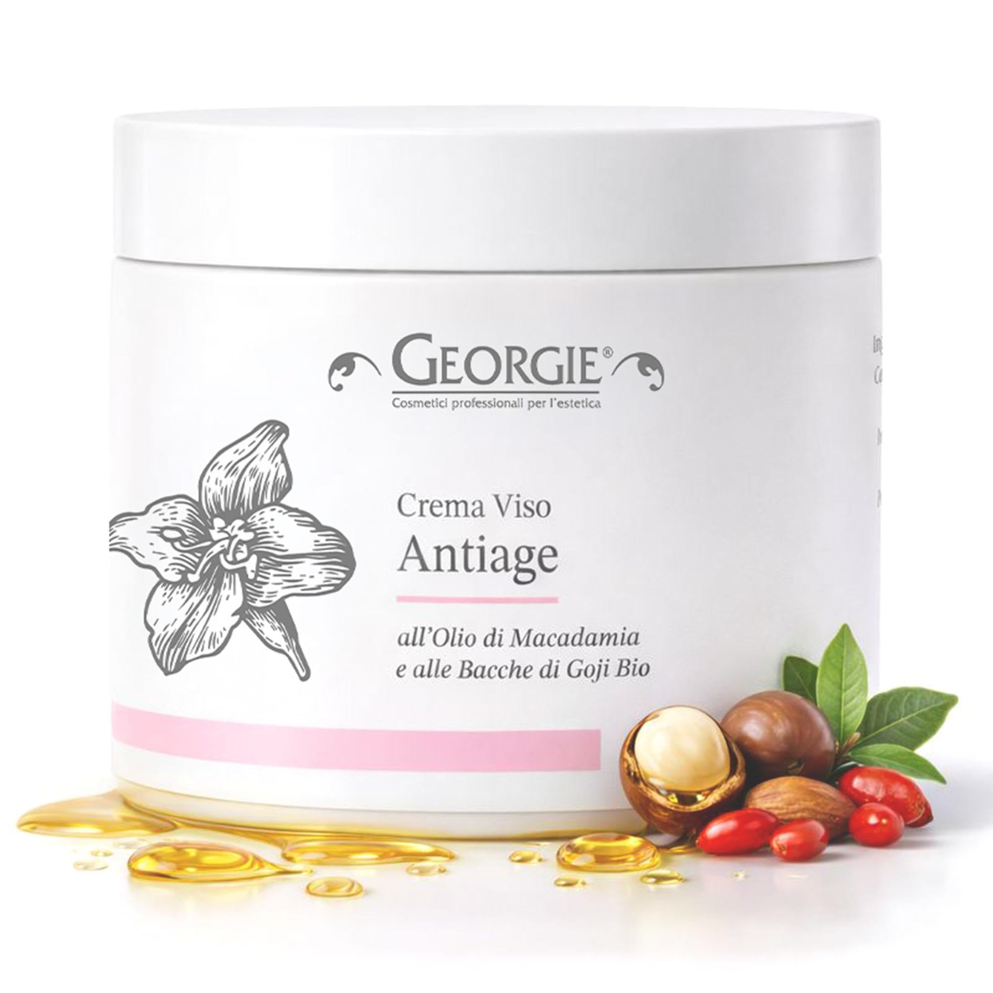 Georgie Crema Viso Antiage con Tripeptide e Olio di Argan - 250ml