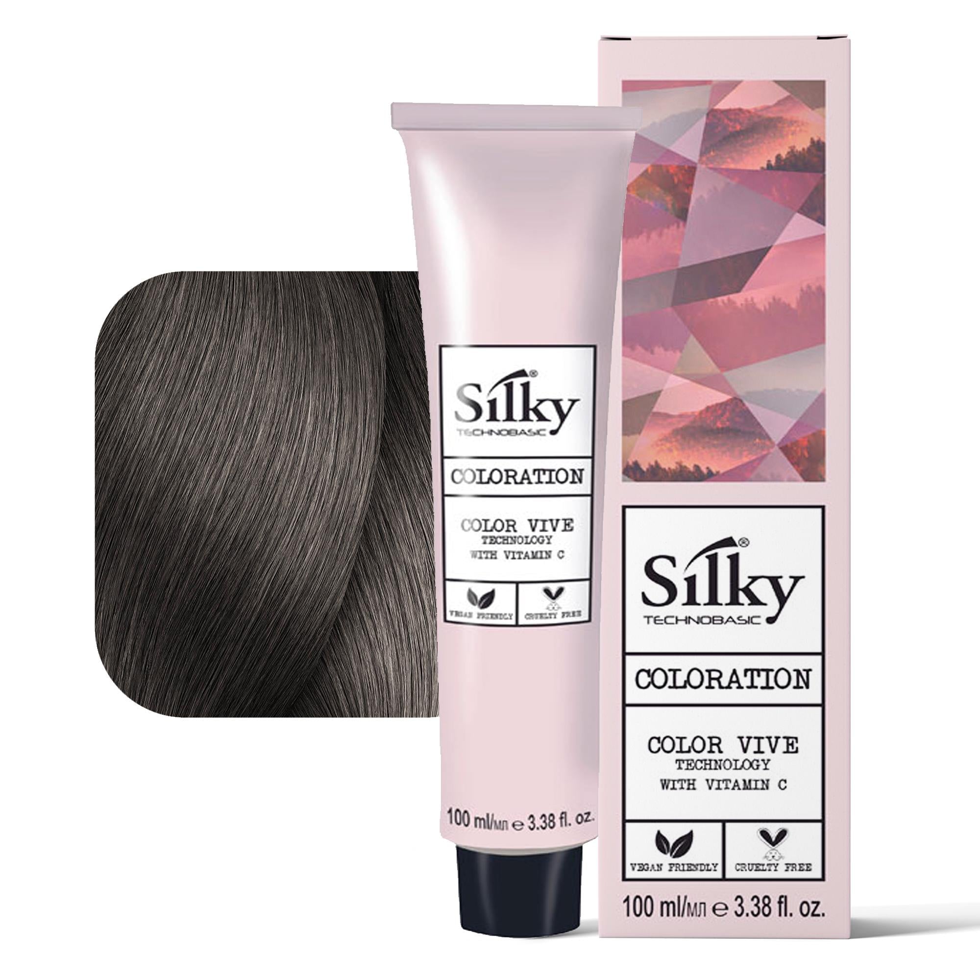 Silky Technobasic Coloration Tintura per Capelli 100ml - 7.11