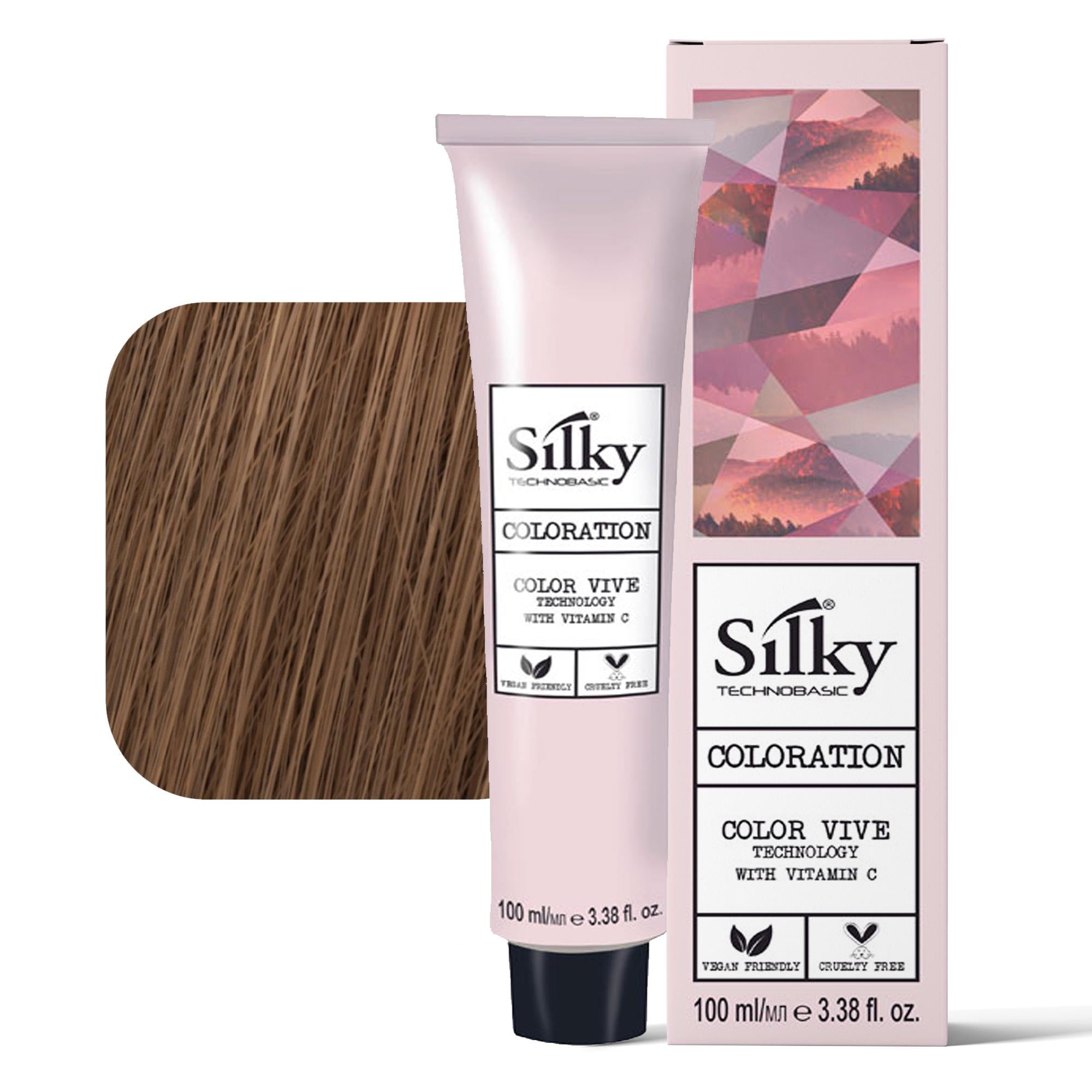 Silky Technobasic Coloration Tintura per Capelli 100ml - 7.7