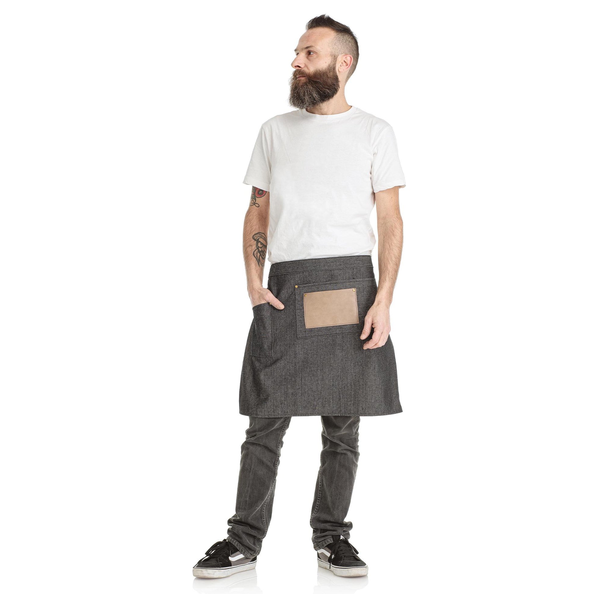 The Barber Grembiule per Barbiere Denim John
