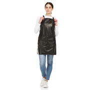 Salon Pro Grembiule Antimacchia per Parrucchiere Stylist Master PU - Nero