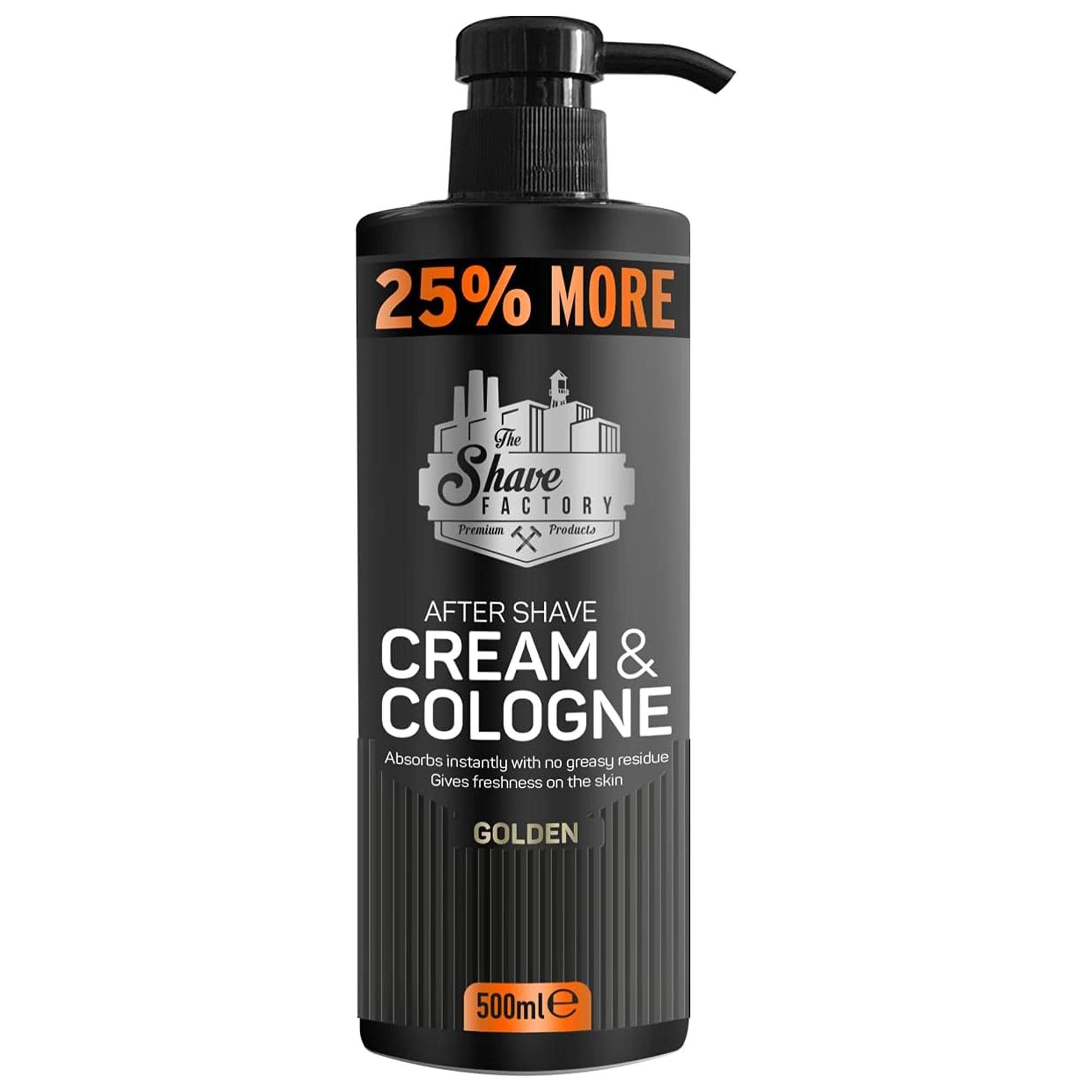 The Shave Factory After Shave Cream Cologne 500ml - Golden