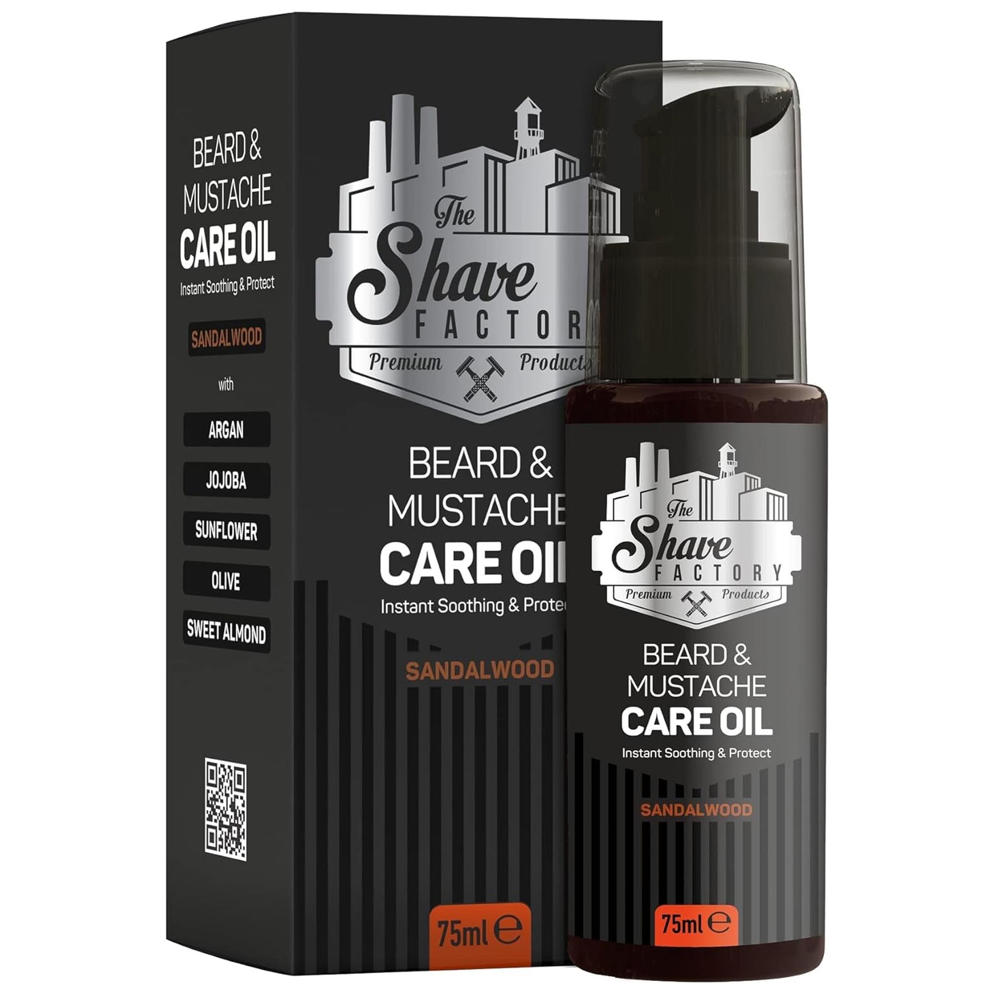 The Shave Factory Care Oil per Barba e Baffi 75ml - Sandalwood