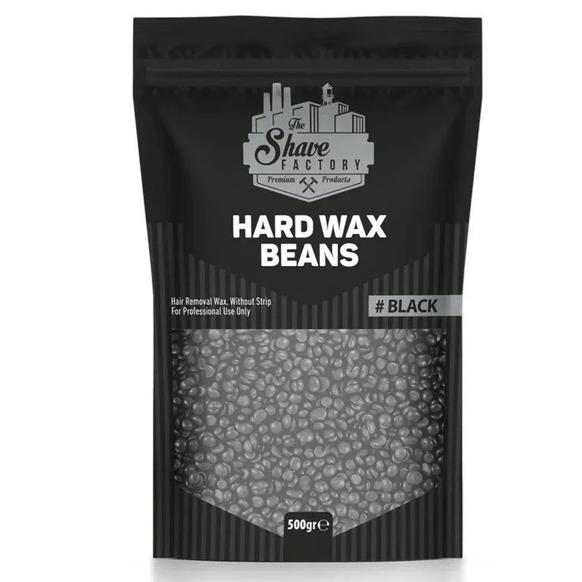 The Shave Factory Hard Wax Beans Cera Epilatoria Senza Strisce 500gr - Black