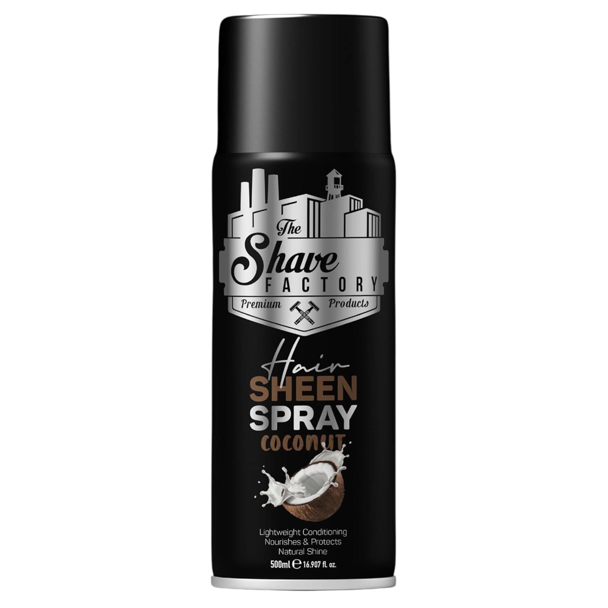 The Shave Factory Sheen Spray Lucidante per Capelli 500ml - Coconut