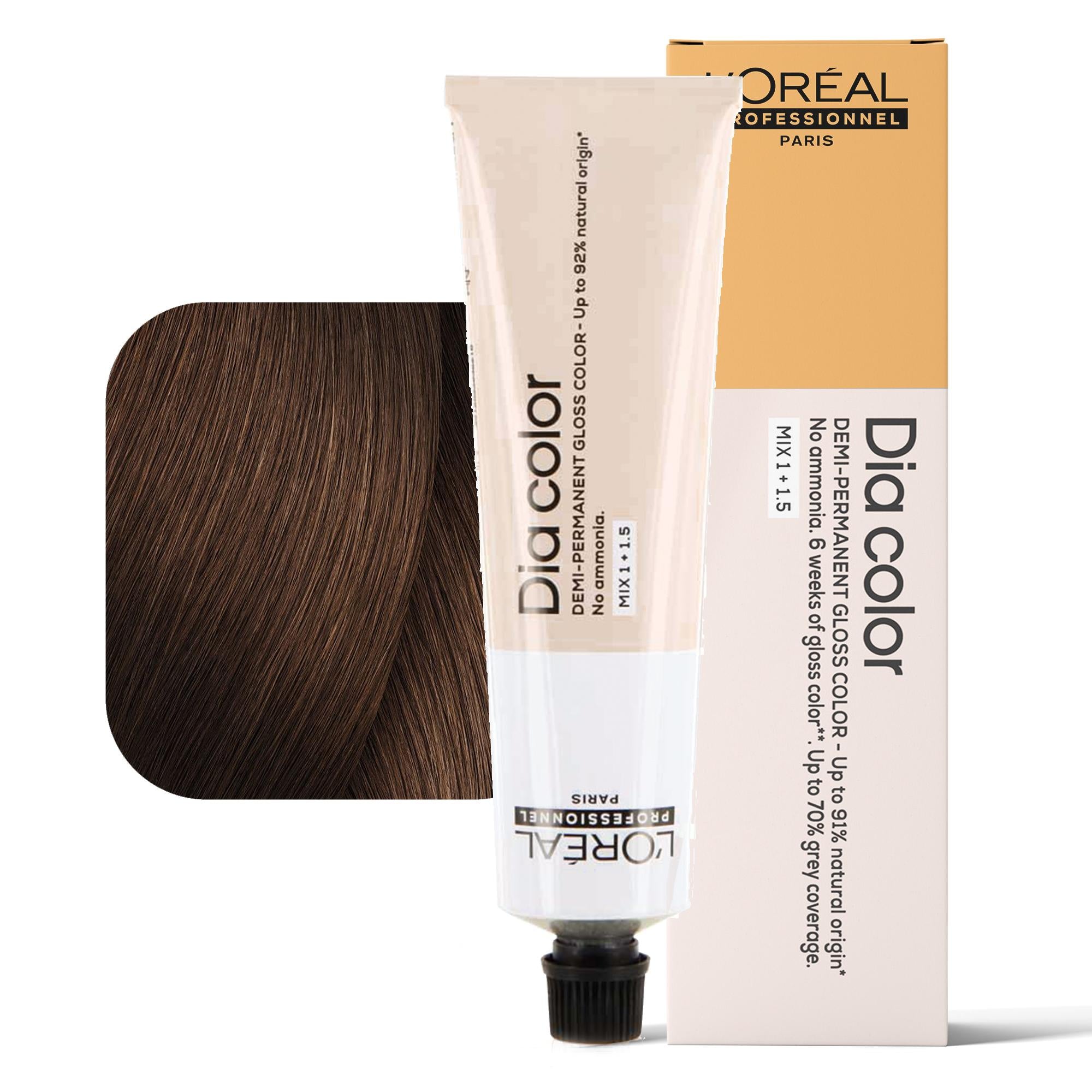 Loreal Dia Color Tintura per Capelli Gloss Demi-Permanente - 6.35
