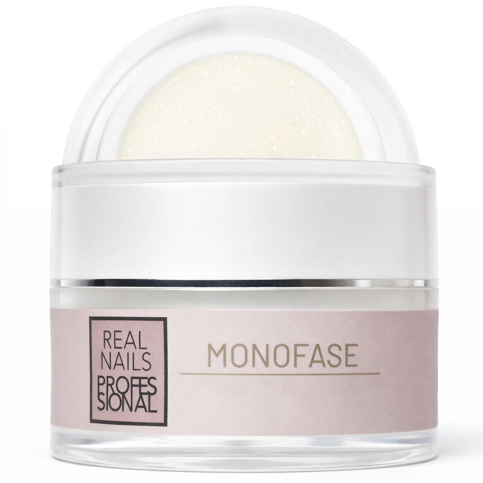 Real Nails Professional Gel Monofase 15ml - Milk Microglitter