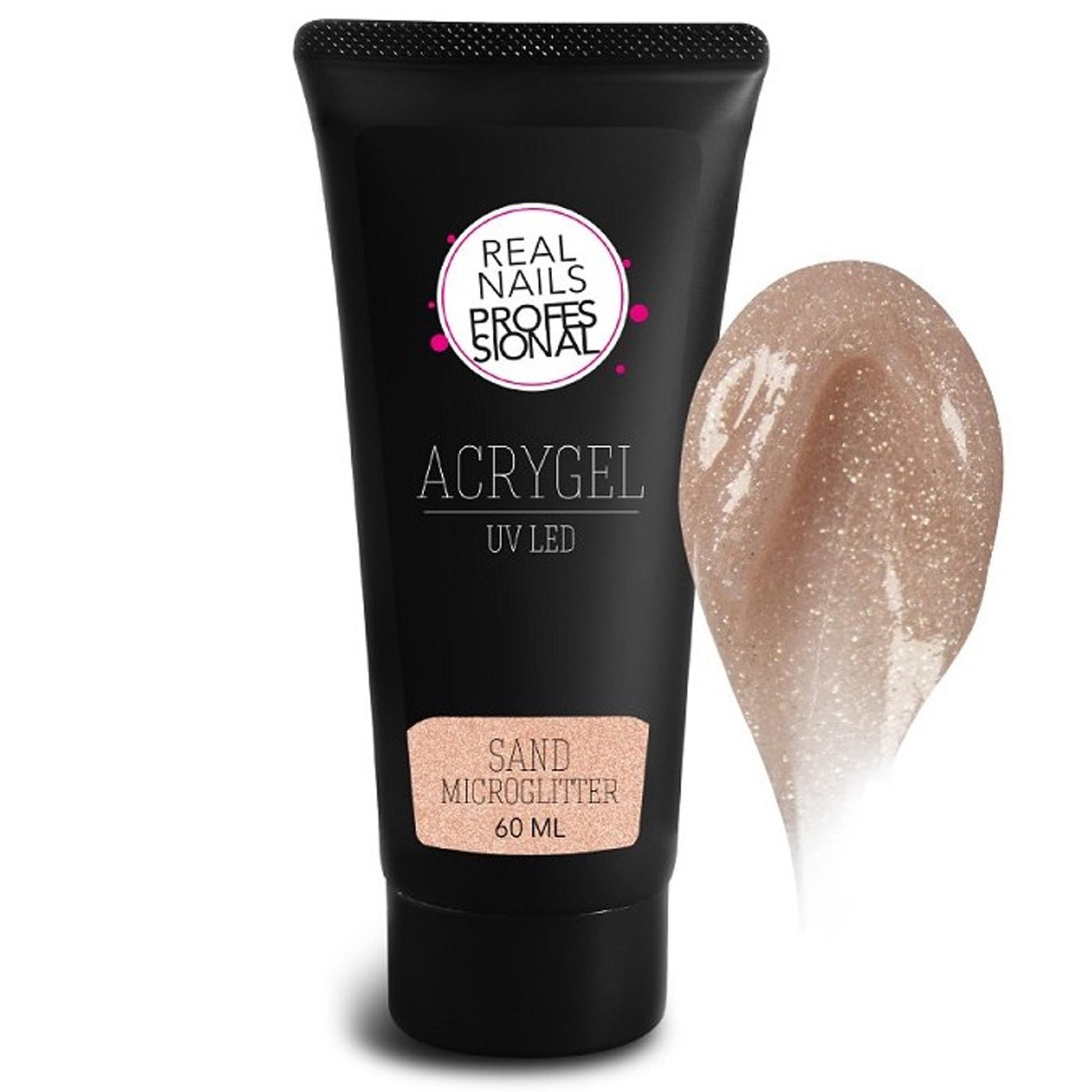 Real Nails Professional AcryGel Costruttore 60ml - Sand Microglitter
