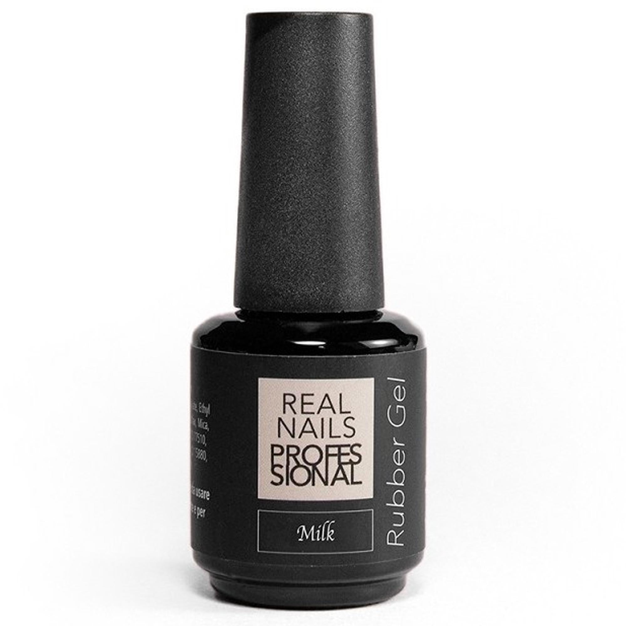 Real Nails Professional Gel Base Rubber 15ml - Milk