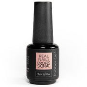 Real Nails Professional Gel Base Rubber 15ml - Rose Glitter