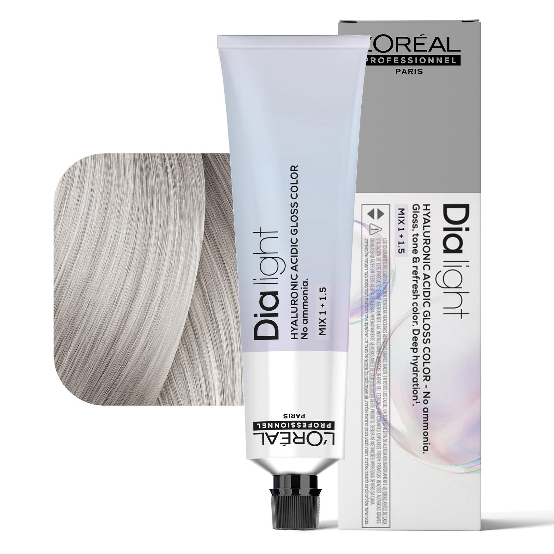 Loreal Dialight Tintura per Capelli Hyaluronic Acid Gloss Color 60ml - 10.01