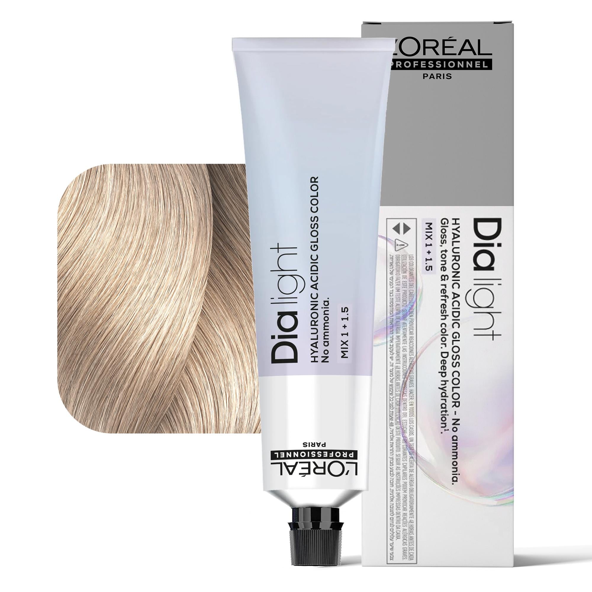 Loreal Dialight Tintura per Capelli Hyaluronic Acid Gloss Color 60ml - 10.02