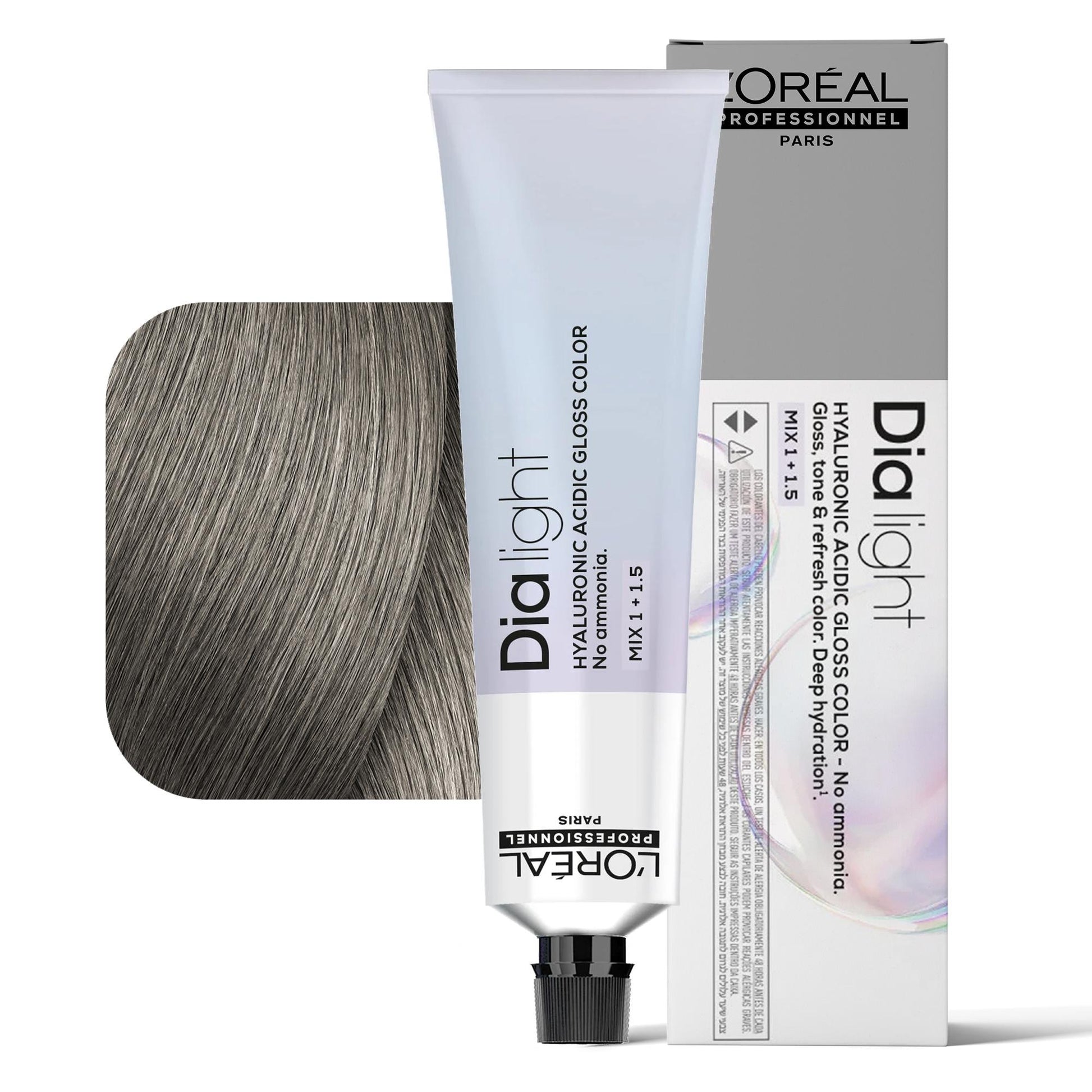 Loreal Dialight Tintura per Capelli Hyaluronic Acid Gloss Color 60ml - 8.1