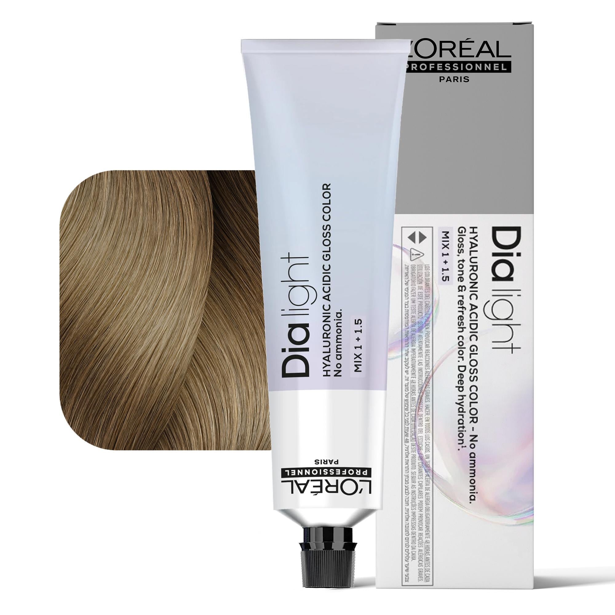 Loreal Dialight Tintura per Capelli Hyaluronic Acid Gloss Color 60ml - 9.13