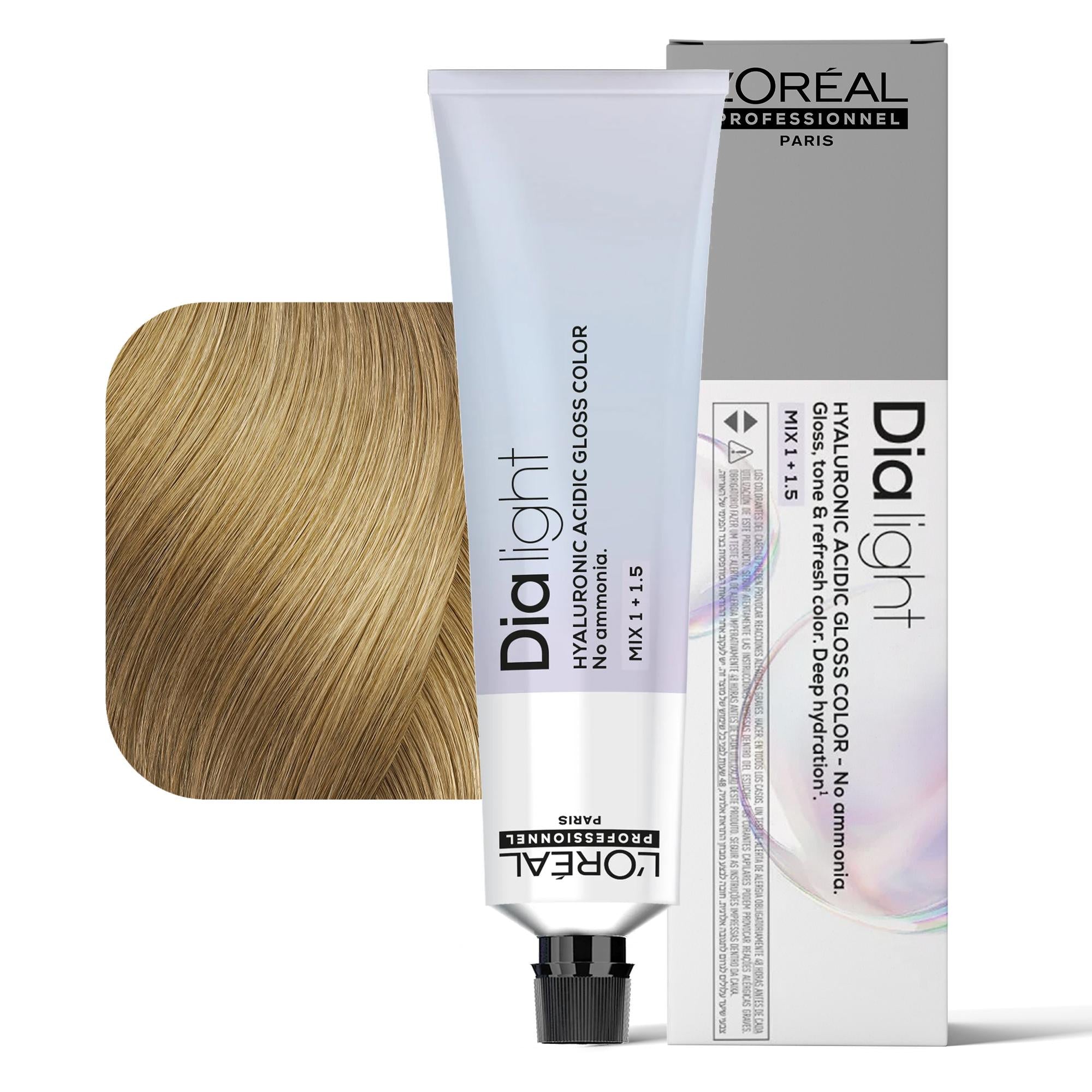 Loreal Dialight Tintura per Capelli Hyaluronic Acid Gloss Color 60ml - 9.3