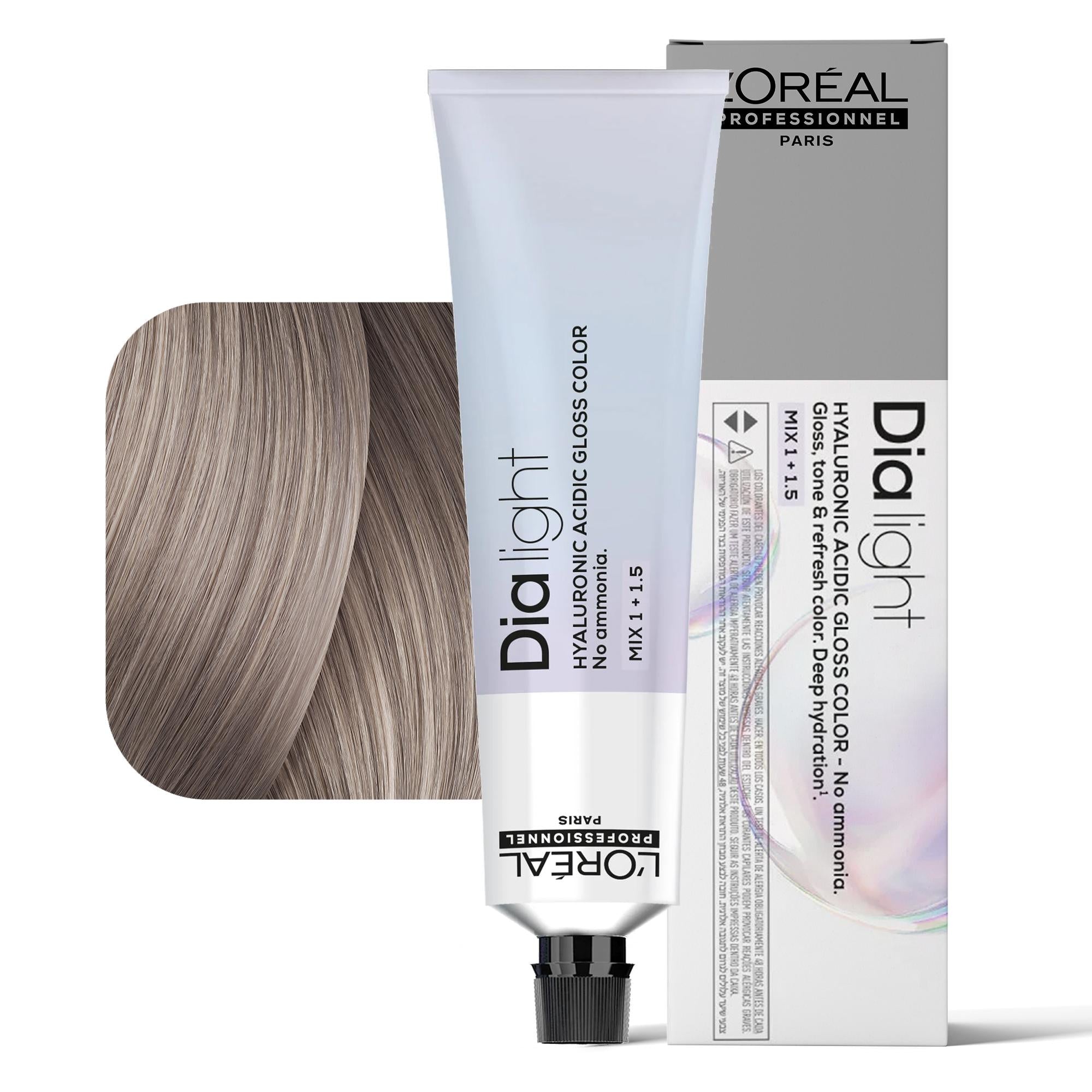 Loreal Dialight Tintura per Capelli Hyaluronic Acid Gloss Color 60ml - 9.21