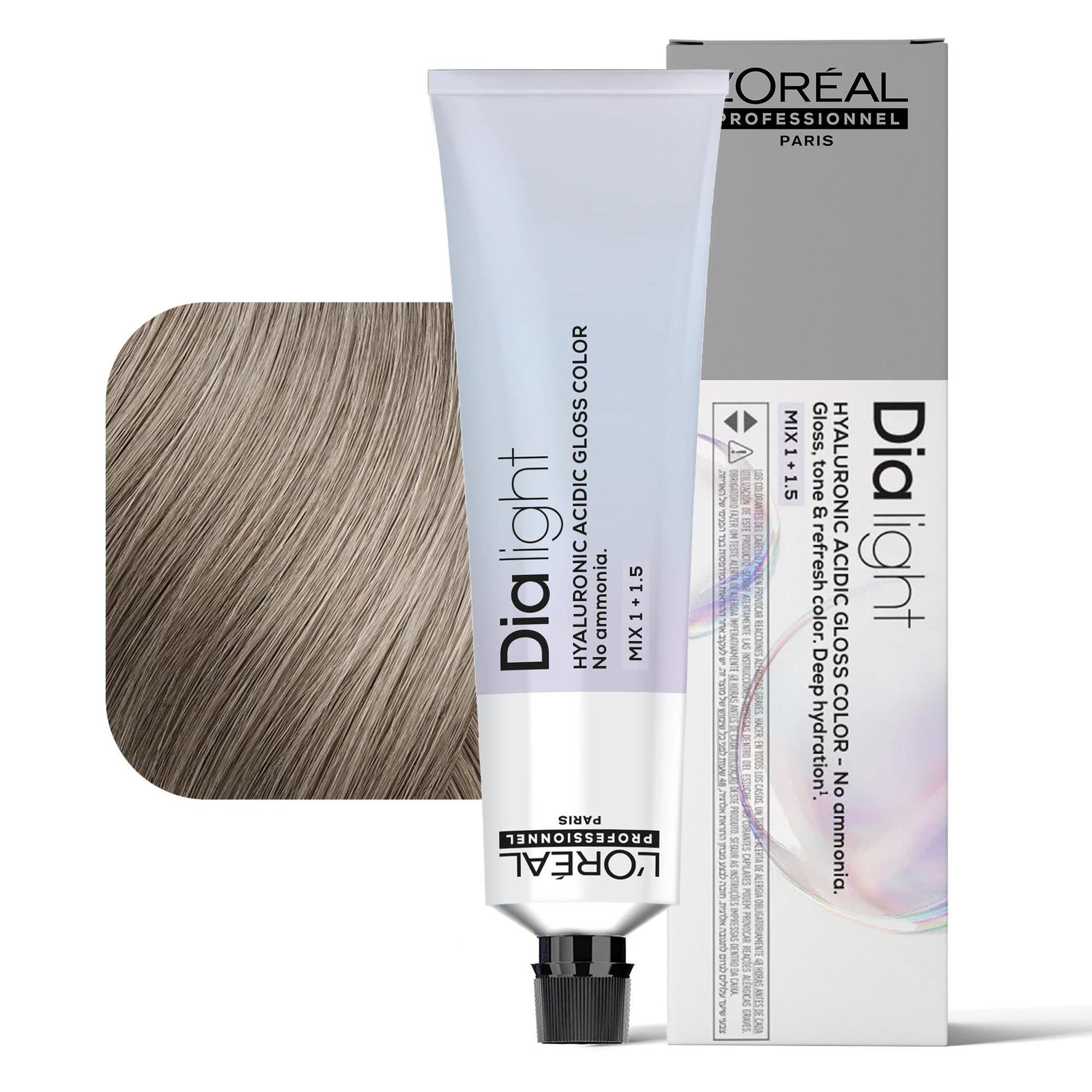 Loreal Dialight Tintura per Capelli Hyaluronic Acid Gloss Color 60ml - 9.18