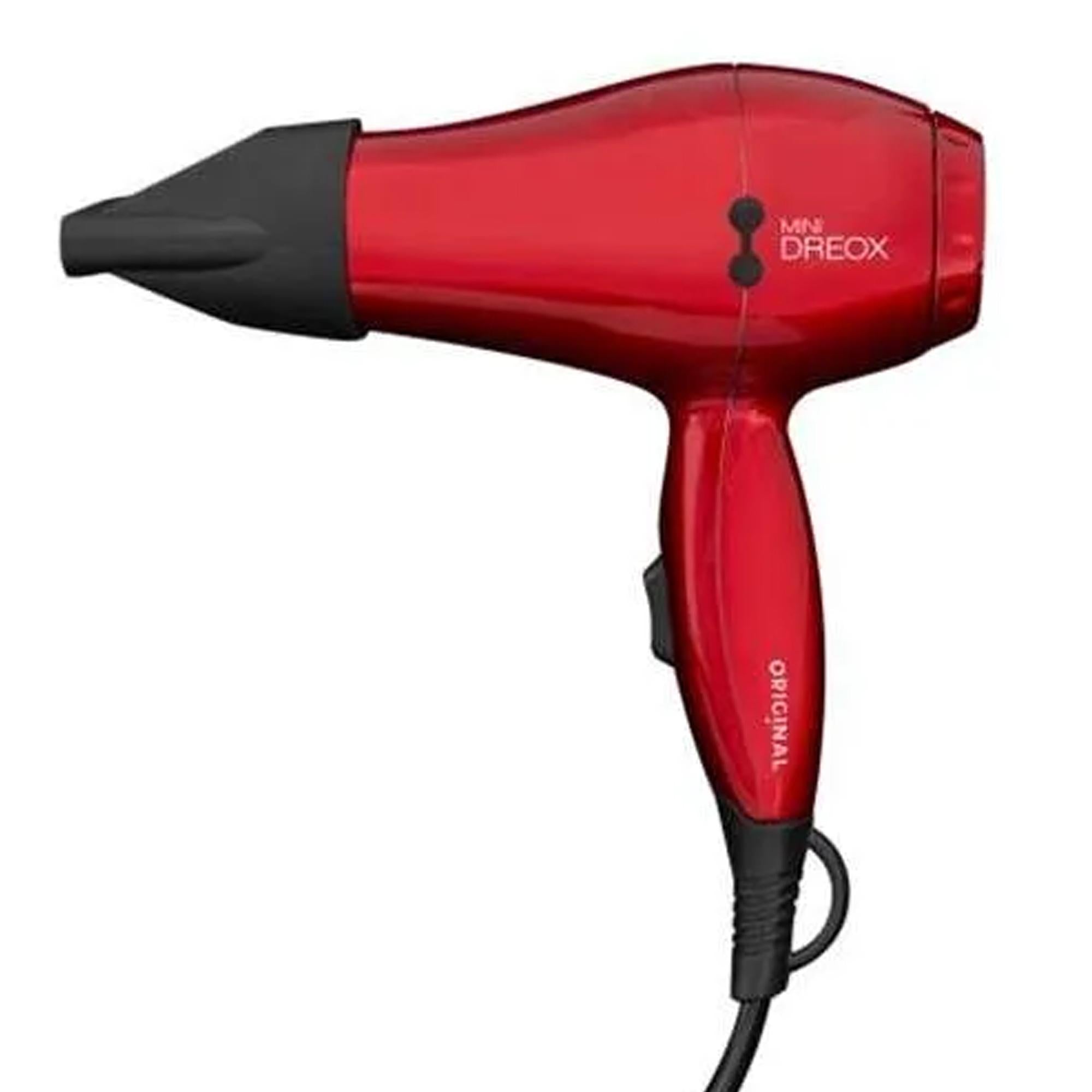 Original Dreox Mini Asciugacapelli da Viaggio - Rosso