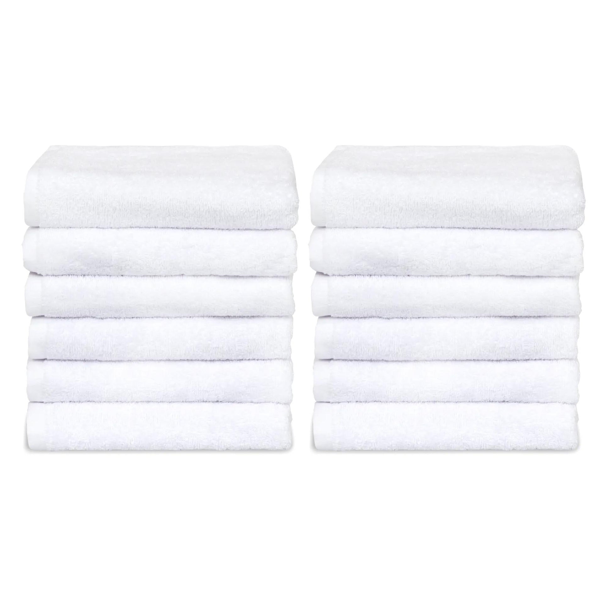 Sibel Invincible Kit 12 Asciugamani in Cotone 50x80cm - Bianco