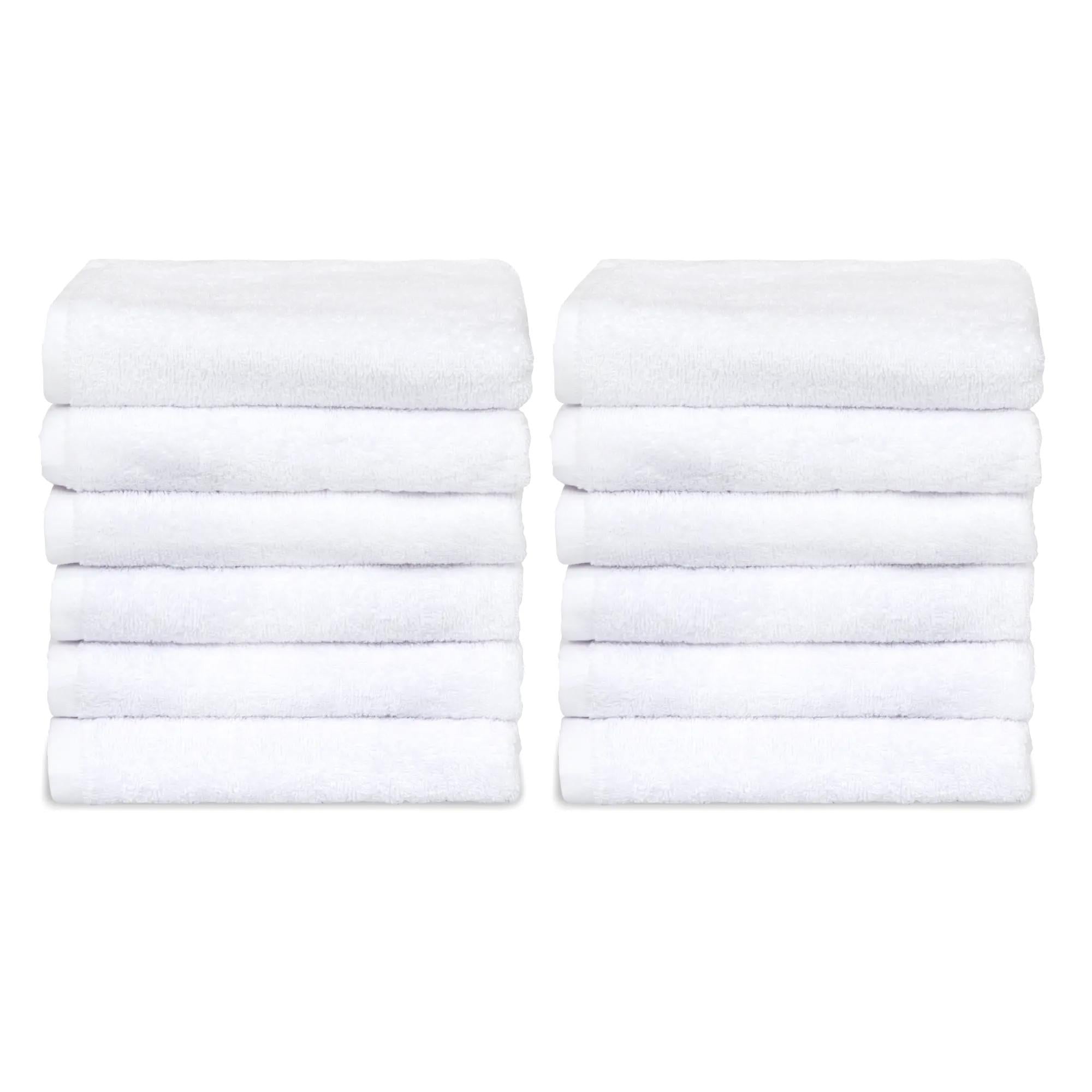 Sibel Invincible Kit 12 Asciugamani in Cotone 50x80cm - Bianco
