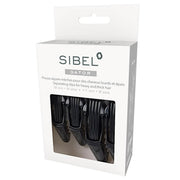 Sibel Gator Pinze Clip Separa Ciocche 9cm e 11cm Nero - 4pz