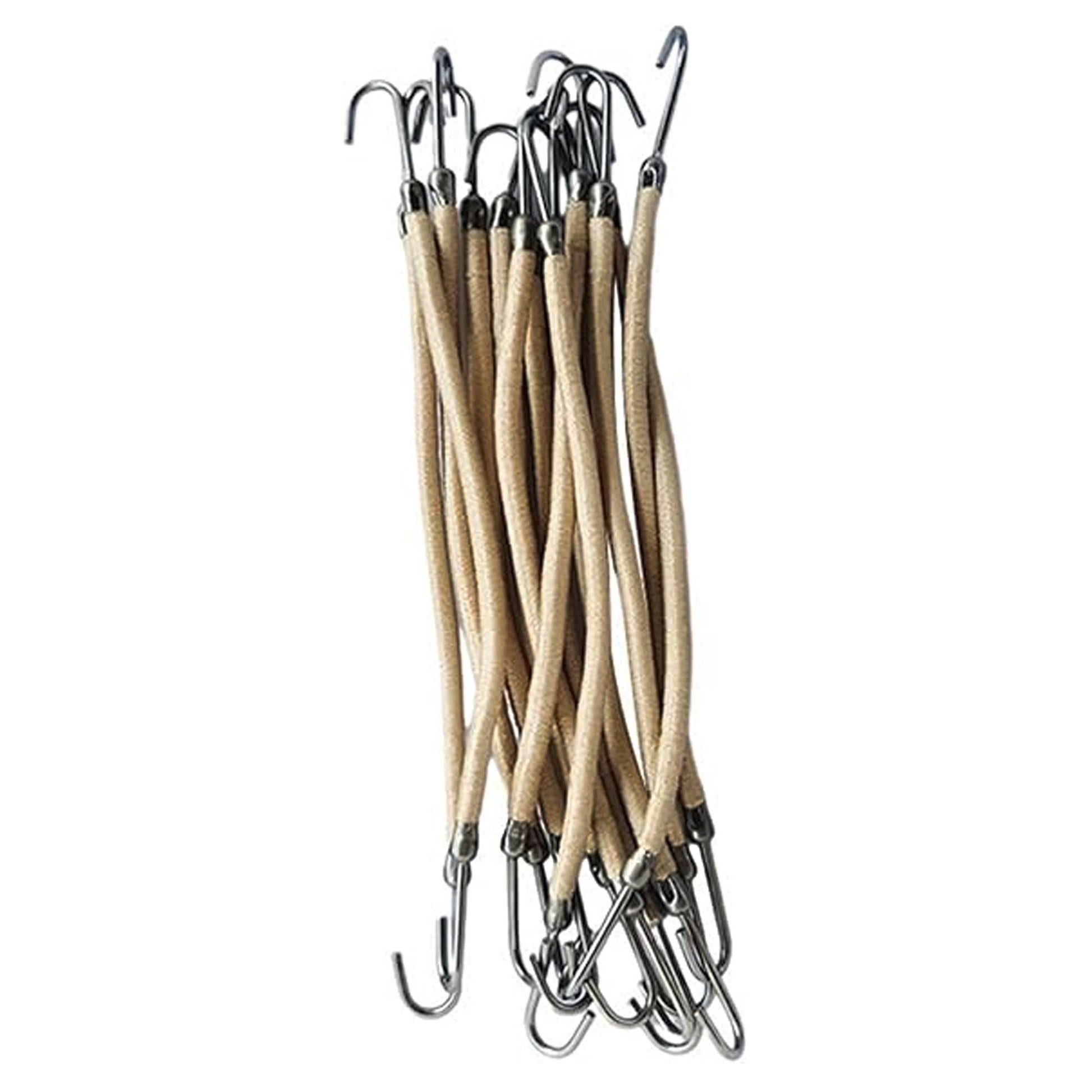 Sibel Elastici per Capelli con Doppio Gancio 12pz - Beige