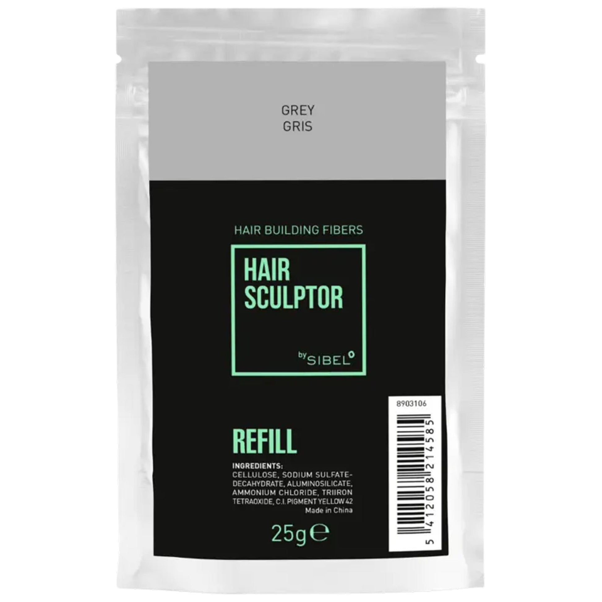 Sibel Hair Sculptor Building Fibre per Capelli Ricarica 25gr - Grey