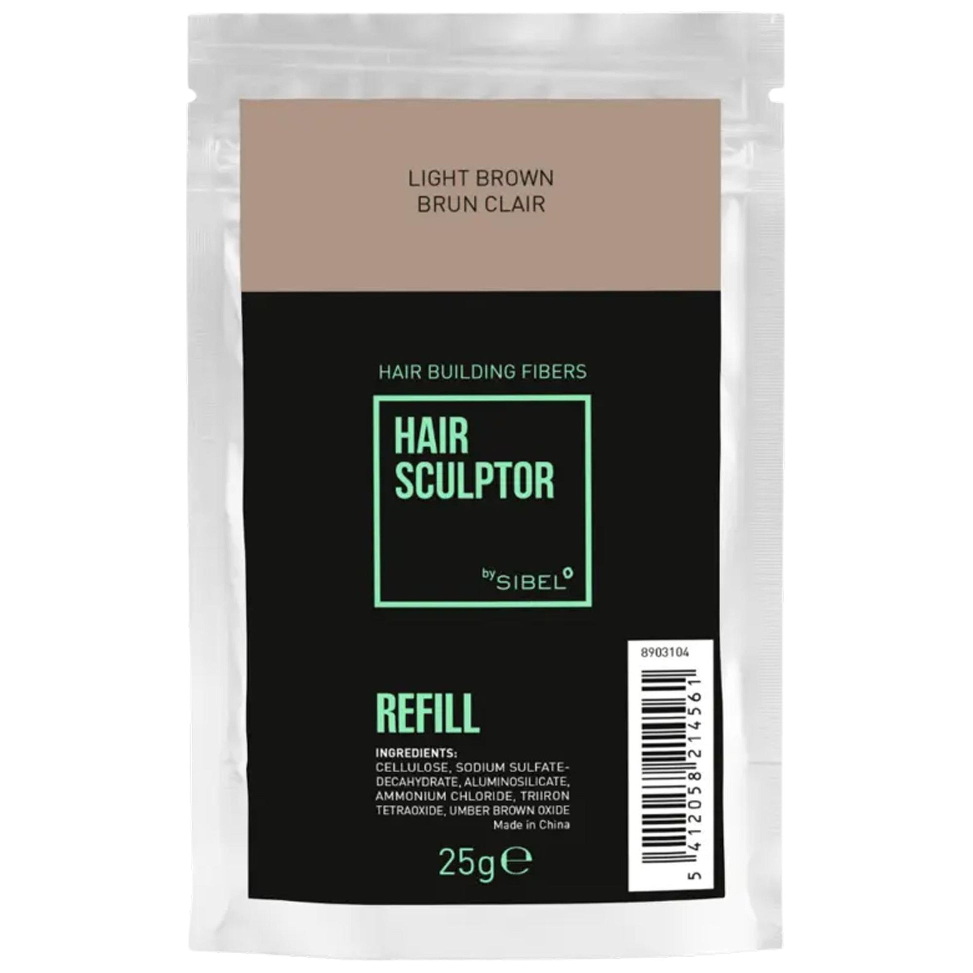 Sibel Hair Sculptor Building Fibre per Capelli Ricarica 25gr - Light Brown