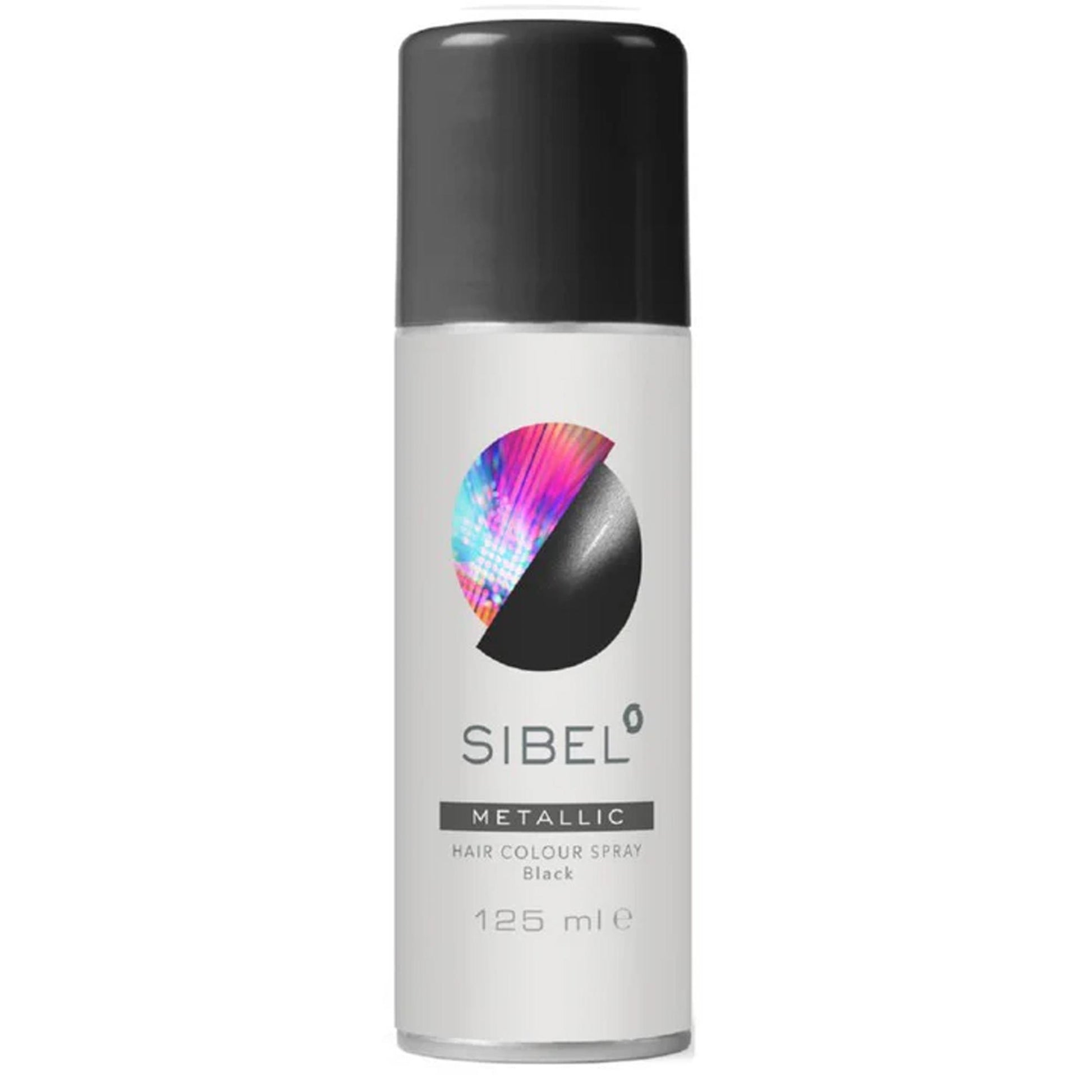 Sibel Metallic Spray Colorante Temporaneo per Capelli 125ml - Black