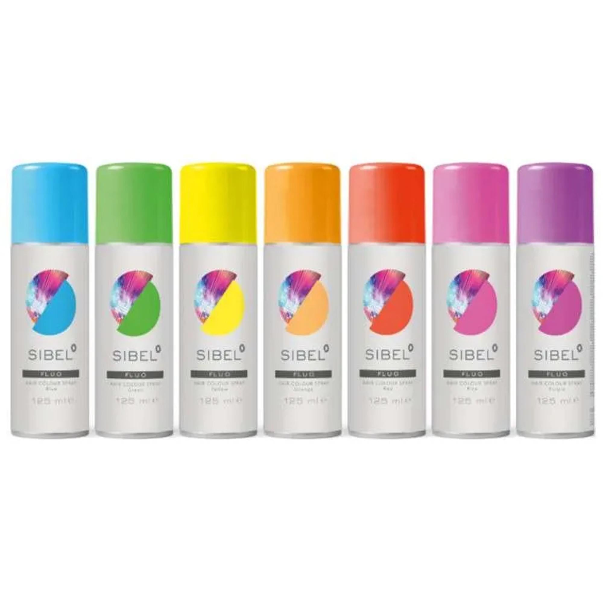Sibel Fluo Spray Colorante Temporaneo per Capelli - 125ml