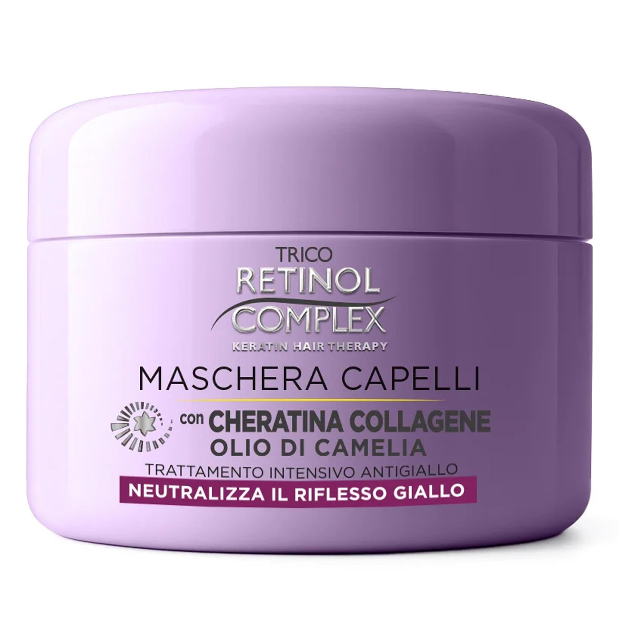 Trico Retinol Complex Maschera Capelli Trattamento Antigiallo - 300ml